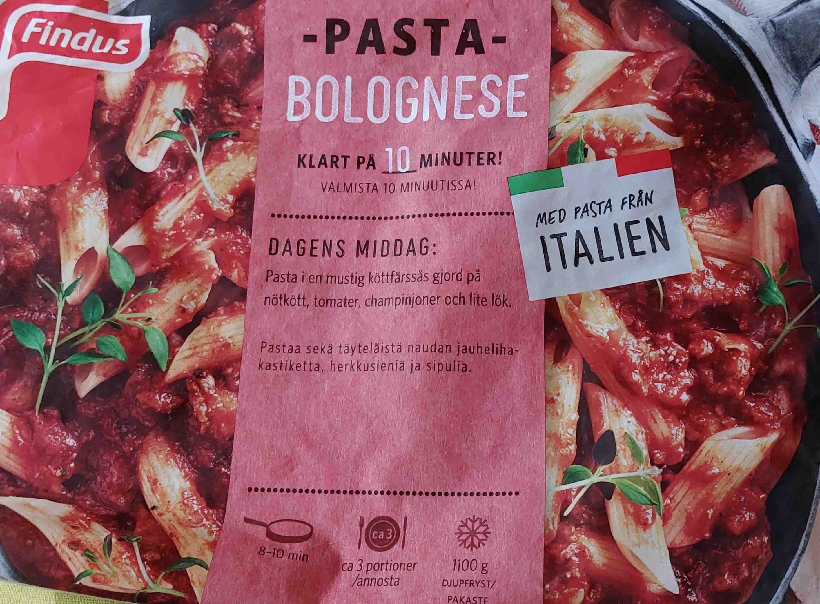 Findus Pasta bolognese packshot