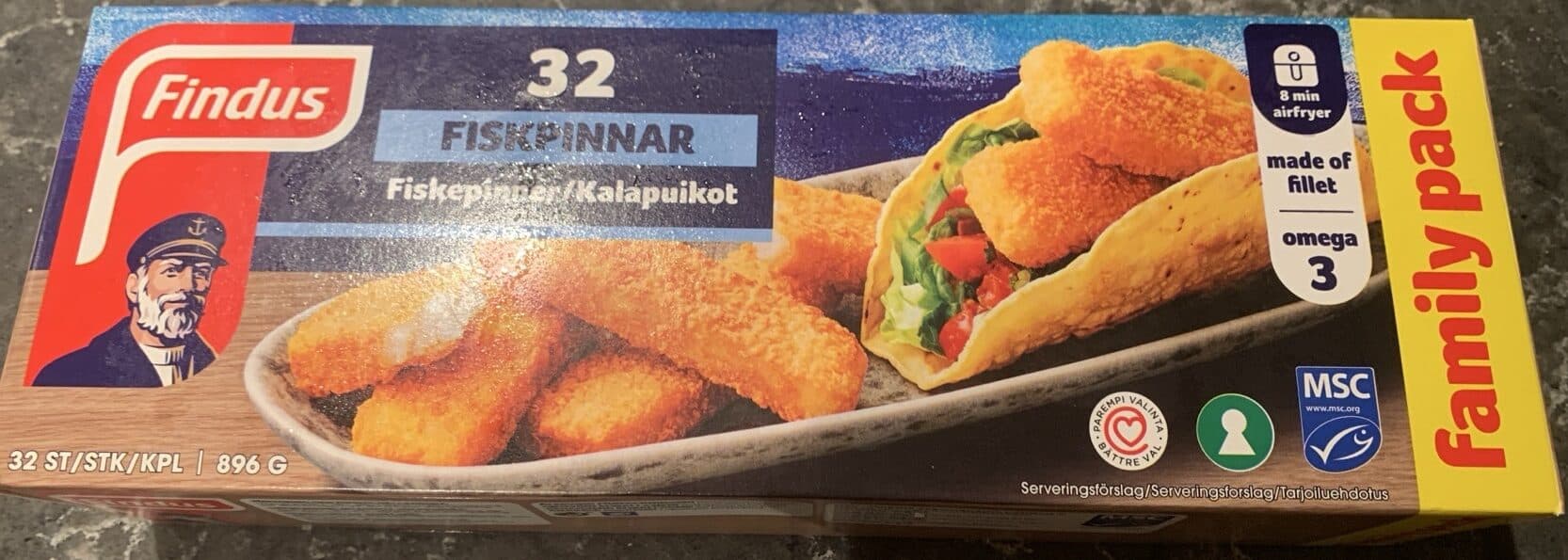Findus Fiskpinnar packshot