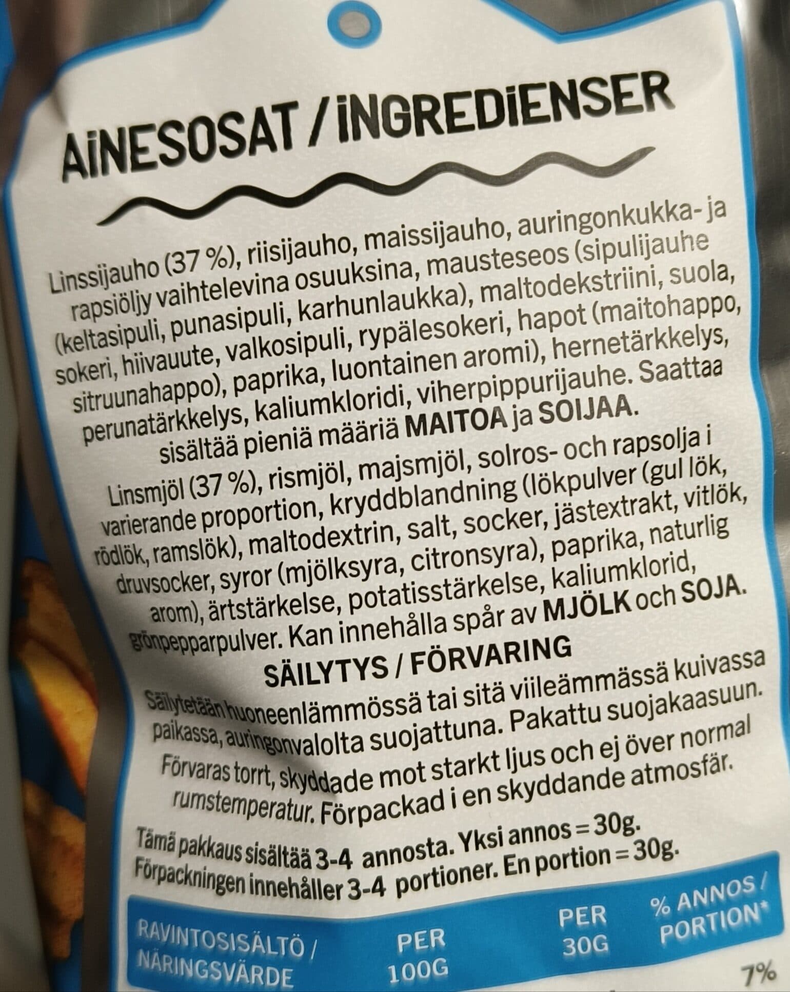 Estrella Linssisipsi Kermaviili & Sipuli packshot