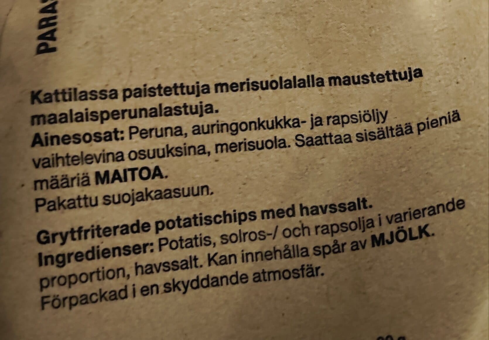 Estrella Maalaissipsi Merisuola packshot