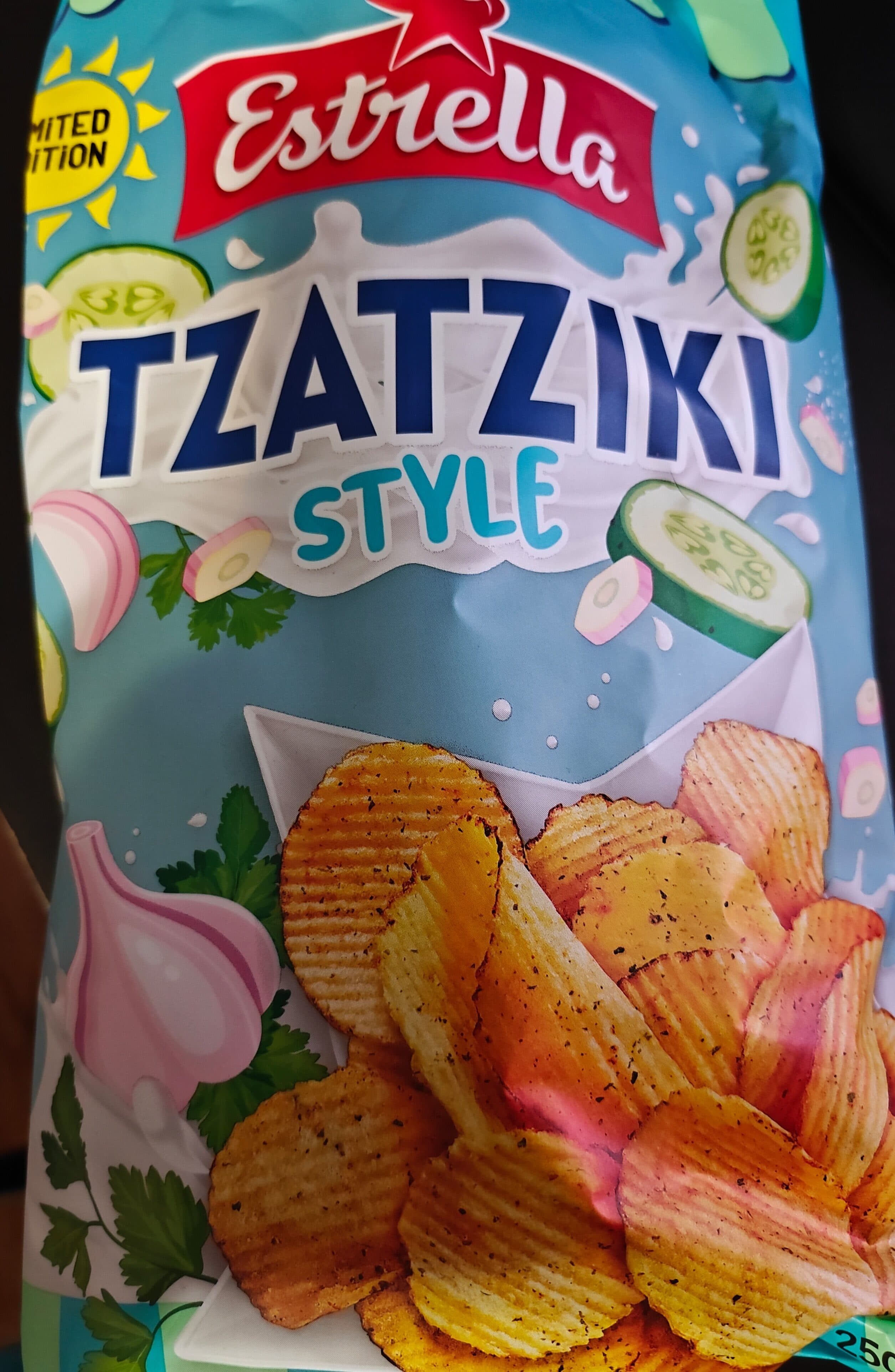 Estrella Tsatziki Style perunalastut packshot