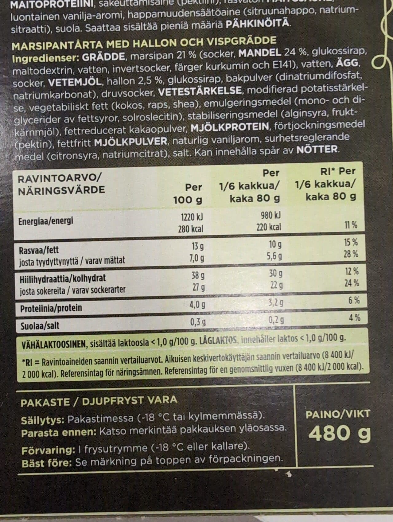 Frödinge Prinsessakakku packshot