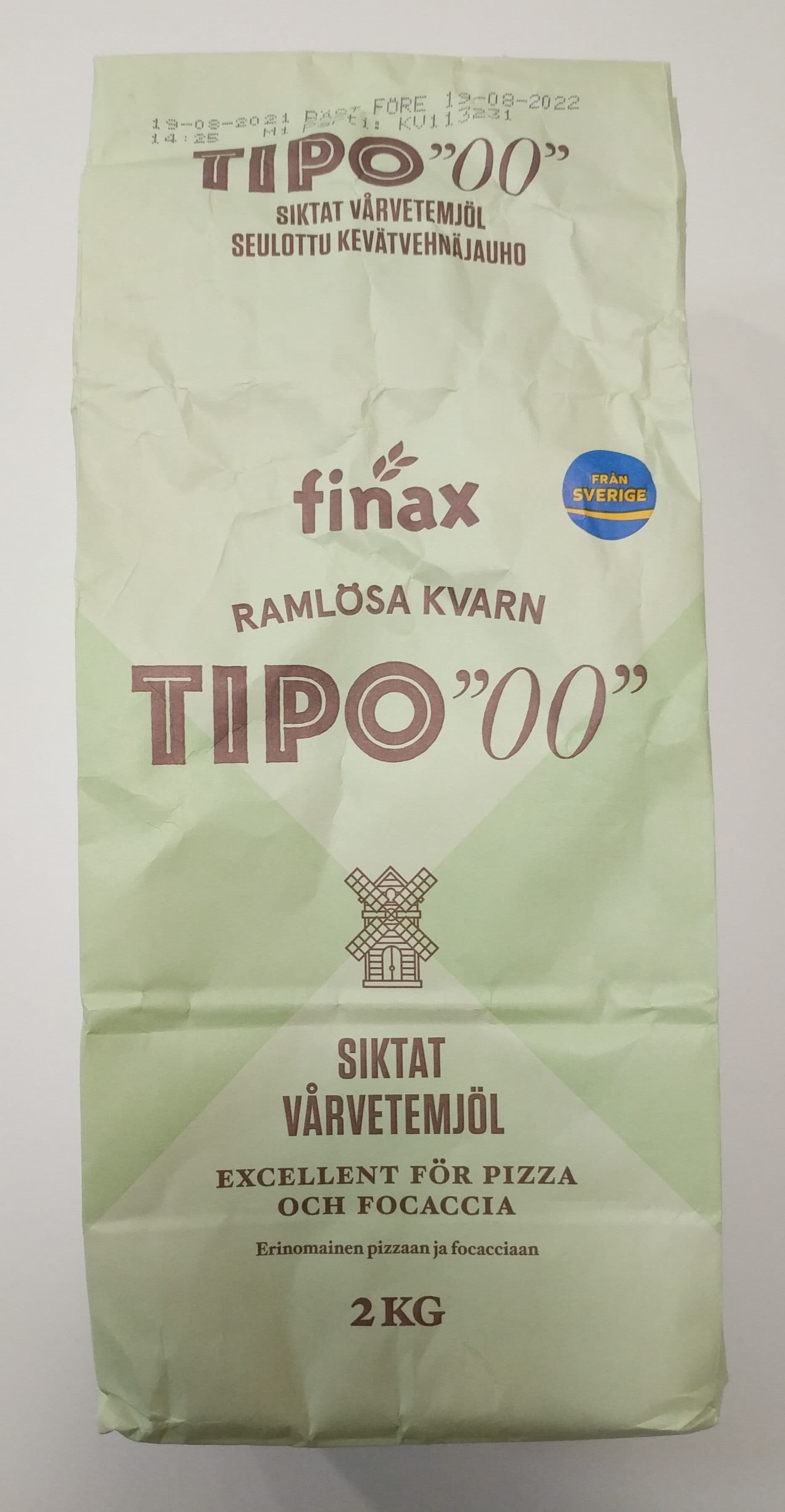 finax Tipo 00 seulottu kevätvehnäjauho packshot