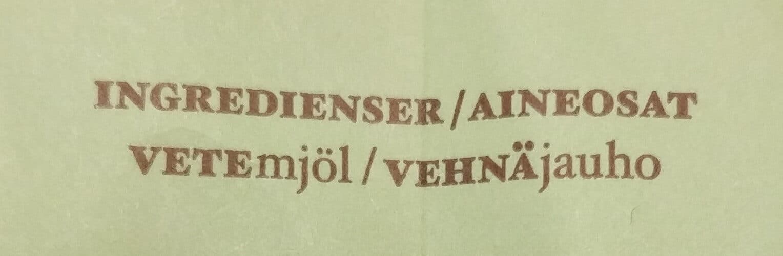 finax Tipo 00 seulottu kevätvehnäjauho packshot