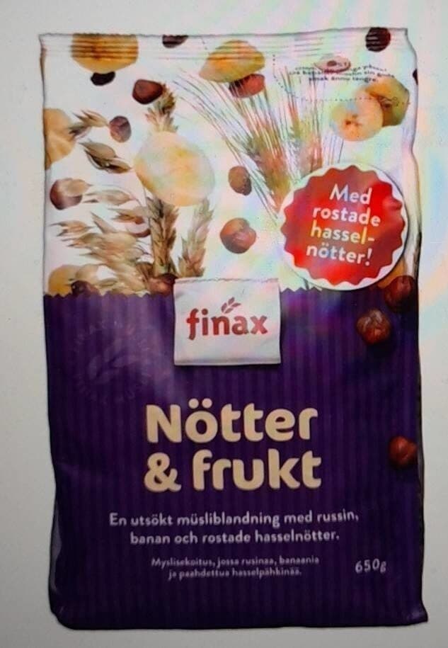 finax Müsli Nötter and Frukt packshot