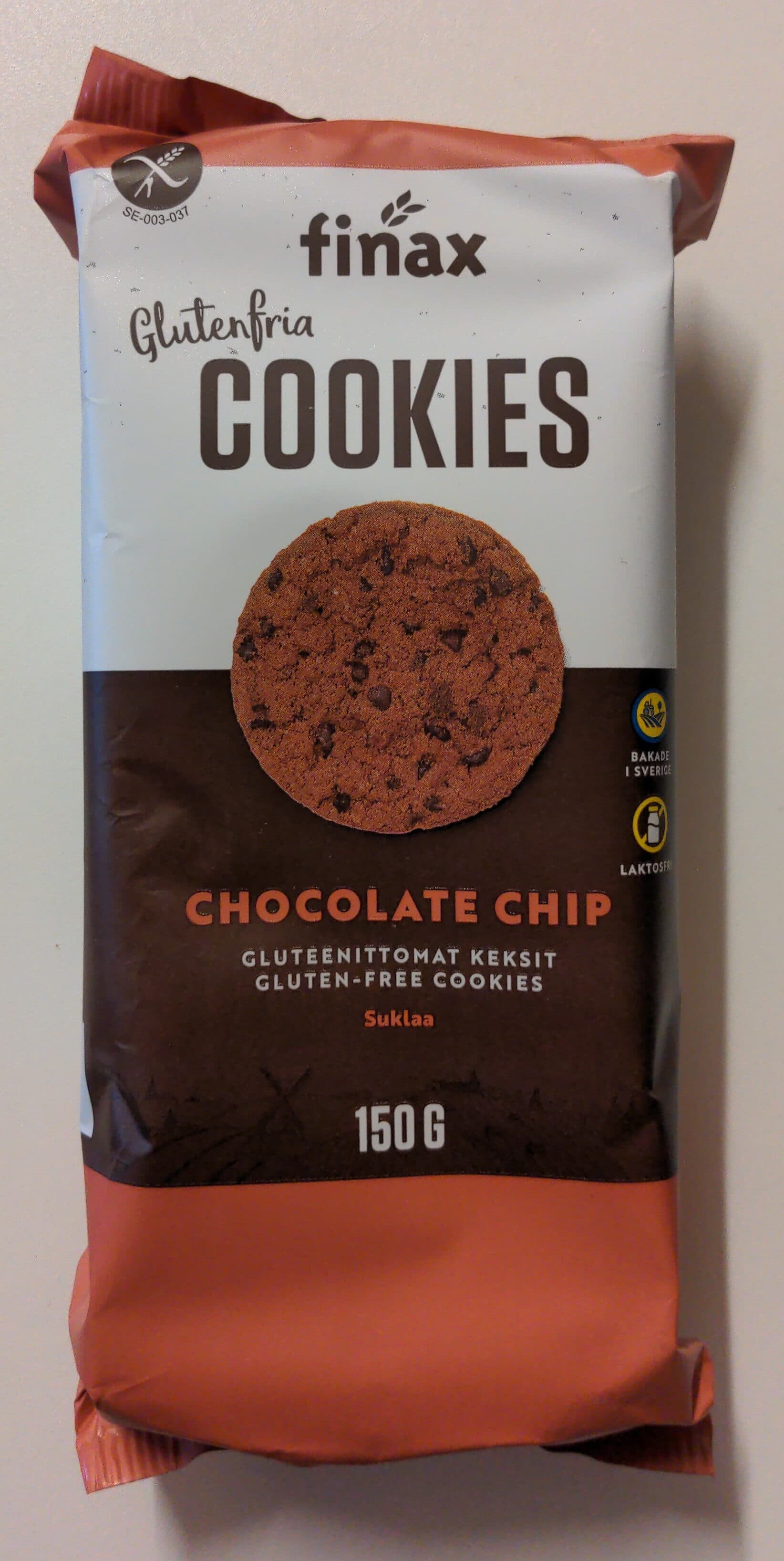 Finax Gluteenittomat suklaakeksit packshot