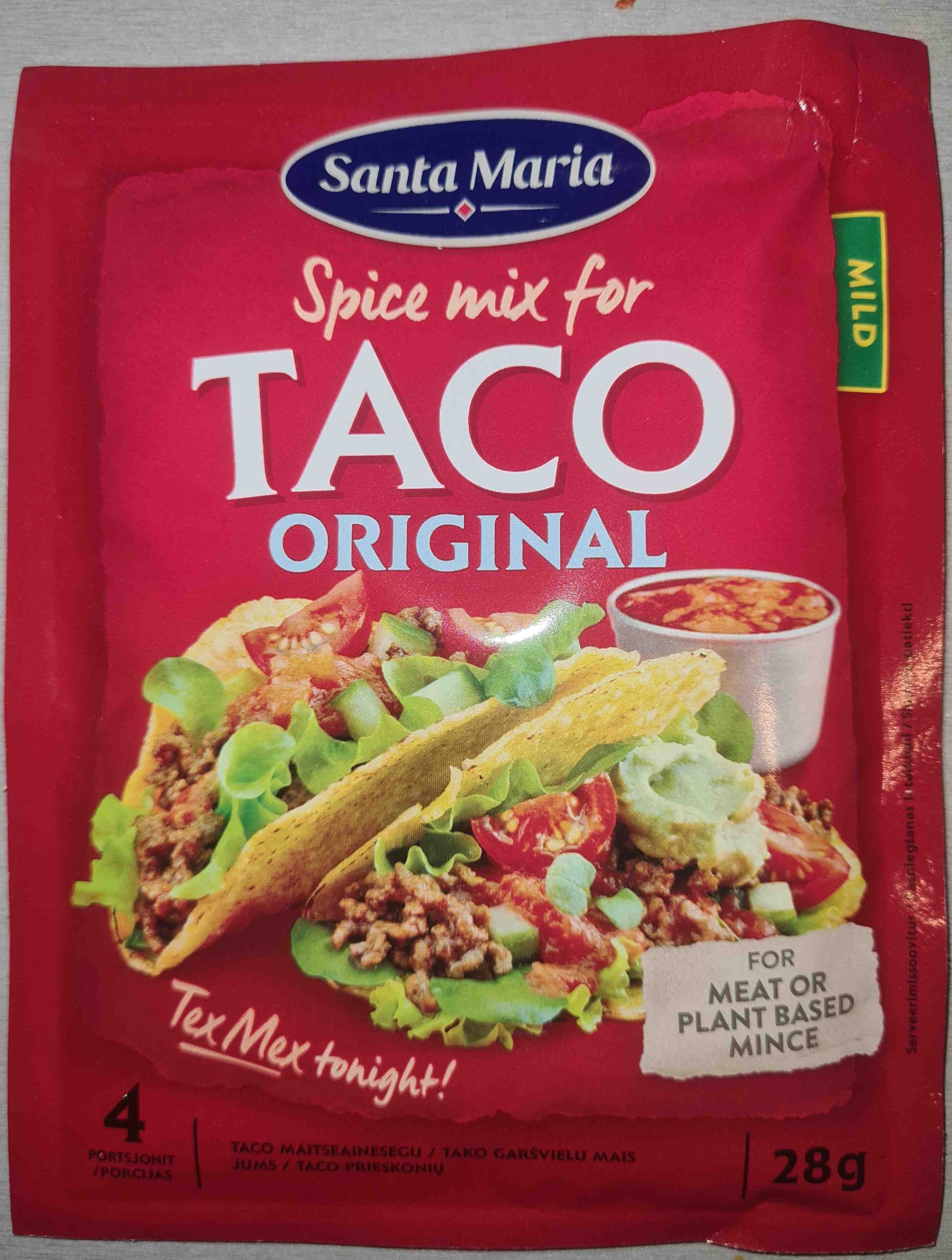 Santa Maria Taco Original Spice mix packshot