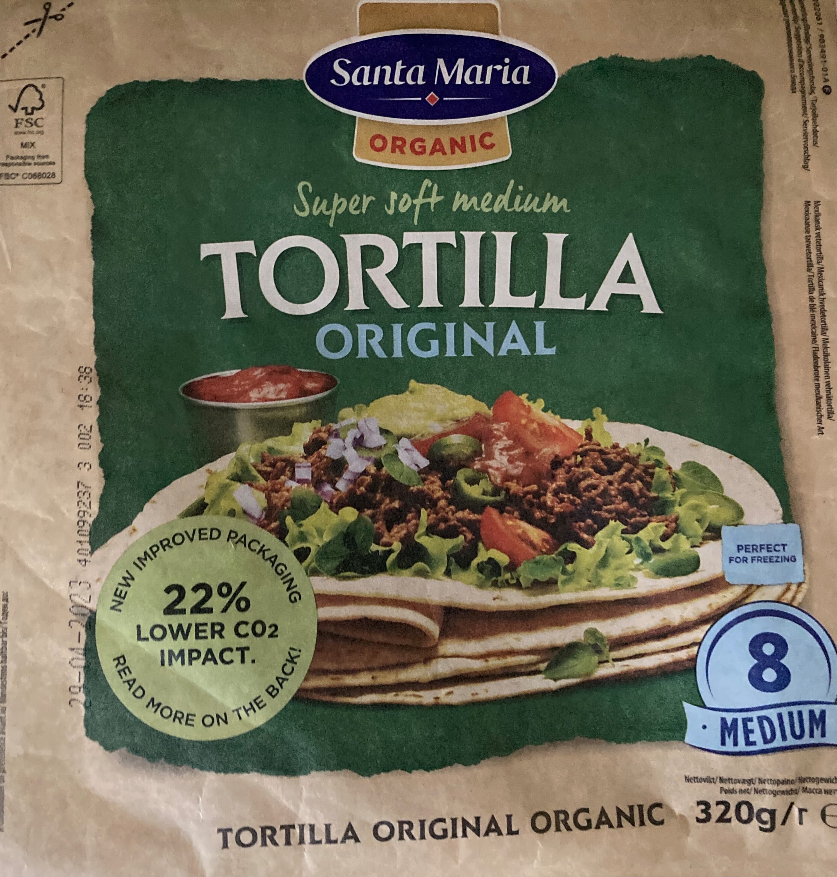 Santa Maria Tortilla Original Organic packshot
