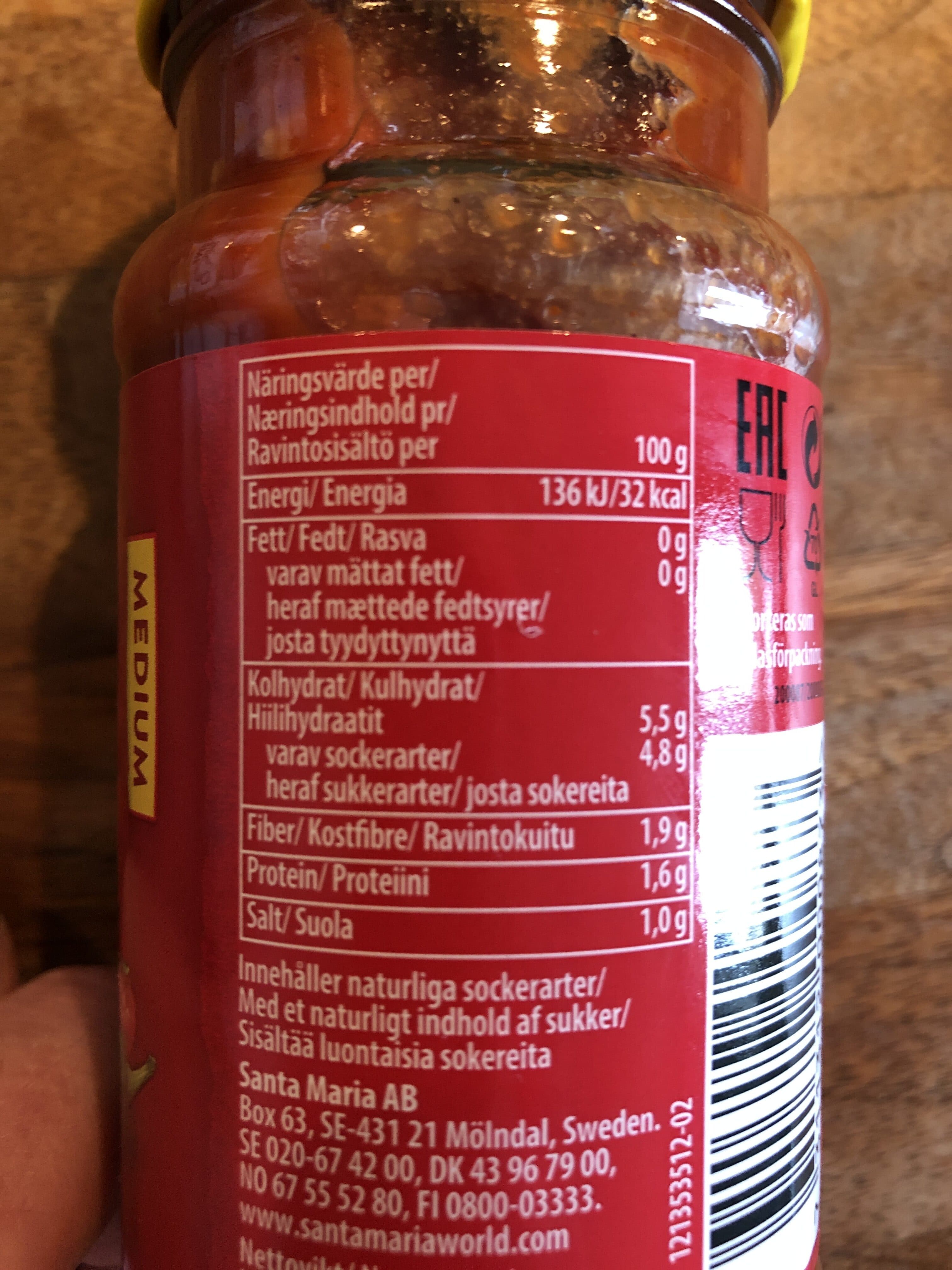 Santa Maria Chunky Salsa Medium packshot
