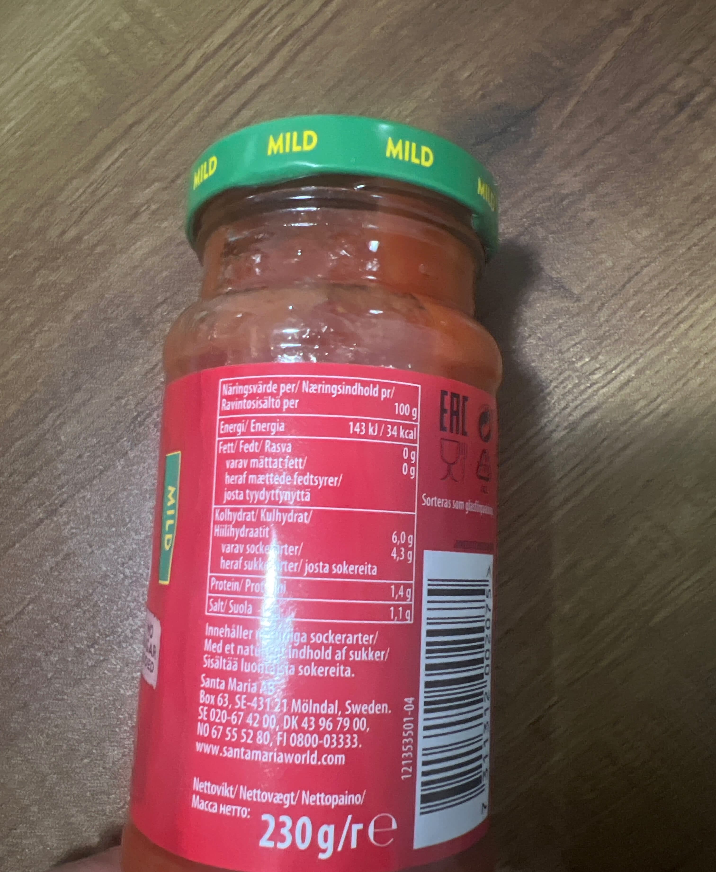 Santa Maria Taco Sauce (Hot) packshot