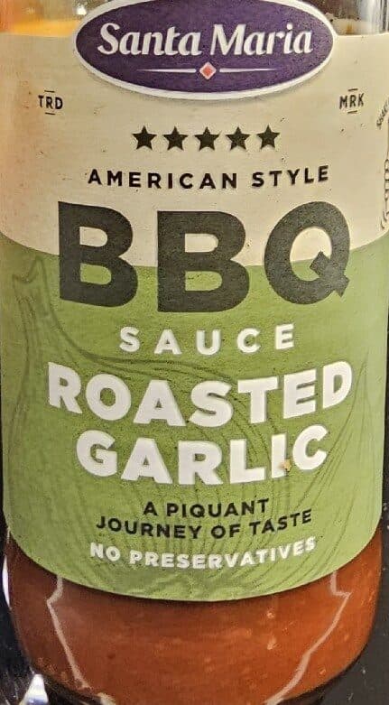 Santa Maria American style BBQ sauce roasted garlic packshot