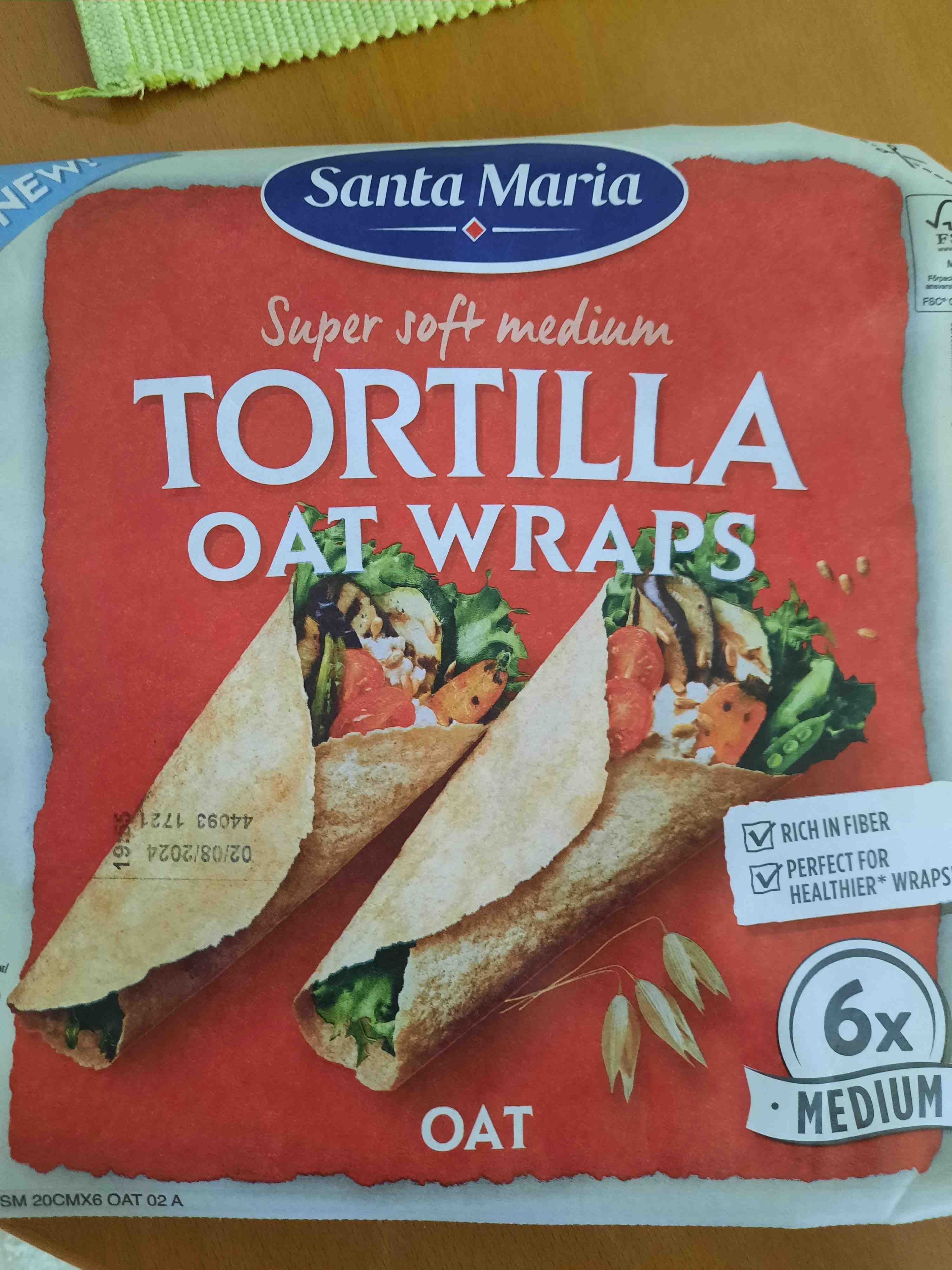 Santa Maria Tortilla oat wraps packshot
