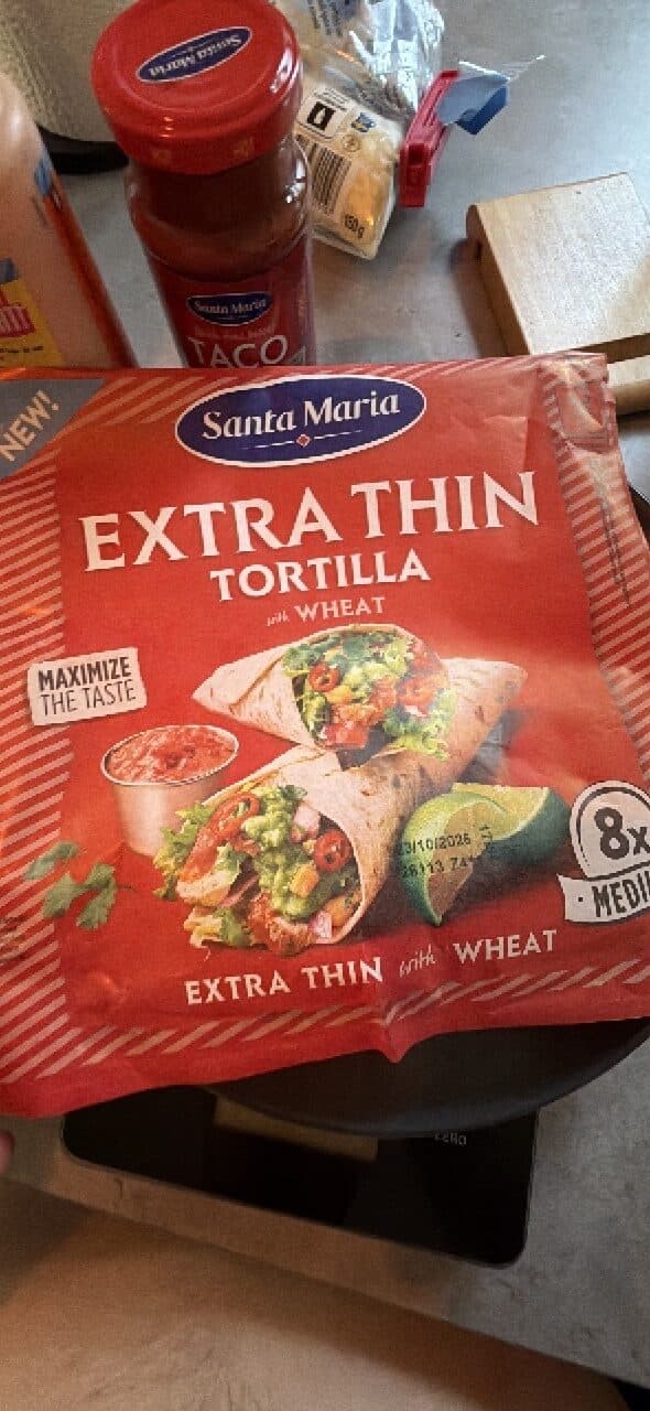 Santa Maria EXTRA THIN TORTILLA WHEAT packshot