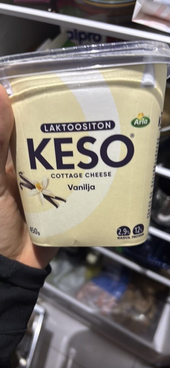 KESO Cottage Cheese Vanilja packshot