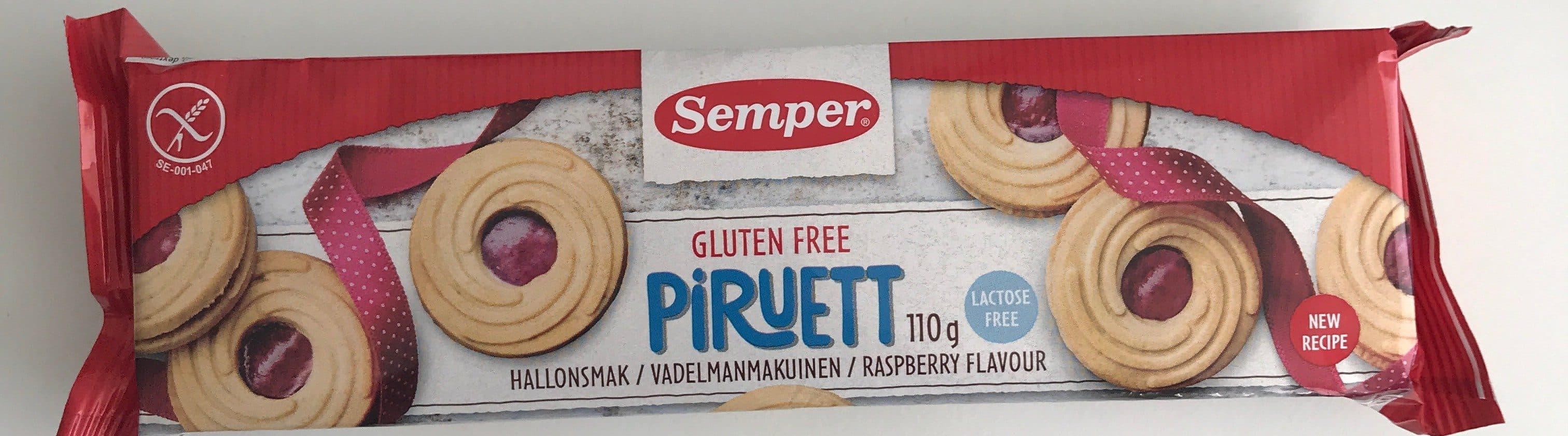 Semper Piruett raspberry flavour packshot