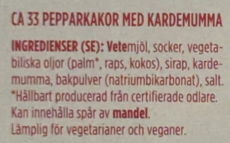 Annas Annas pepparkakor Kardemumma packshot