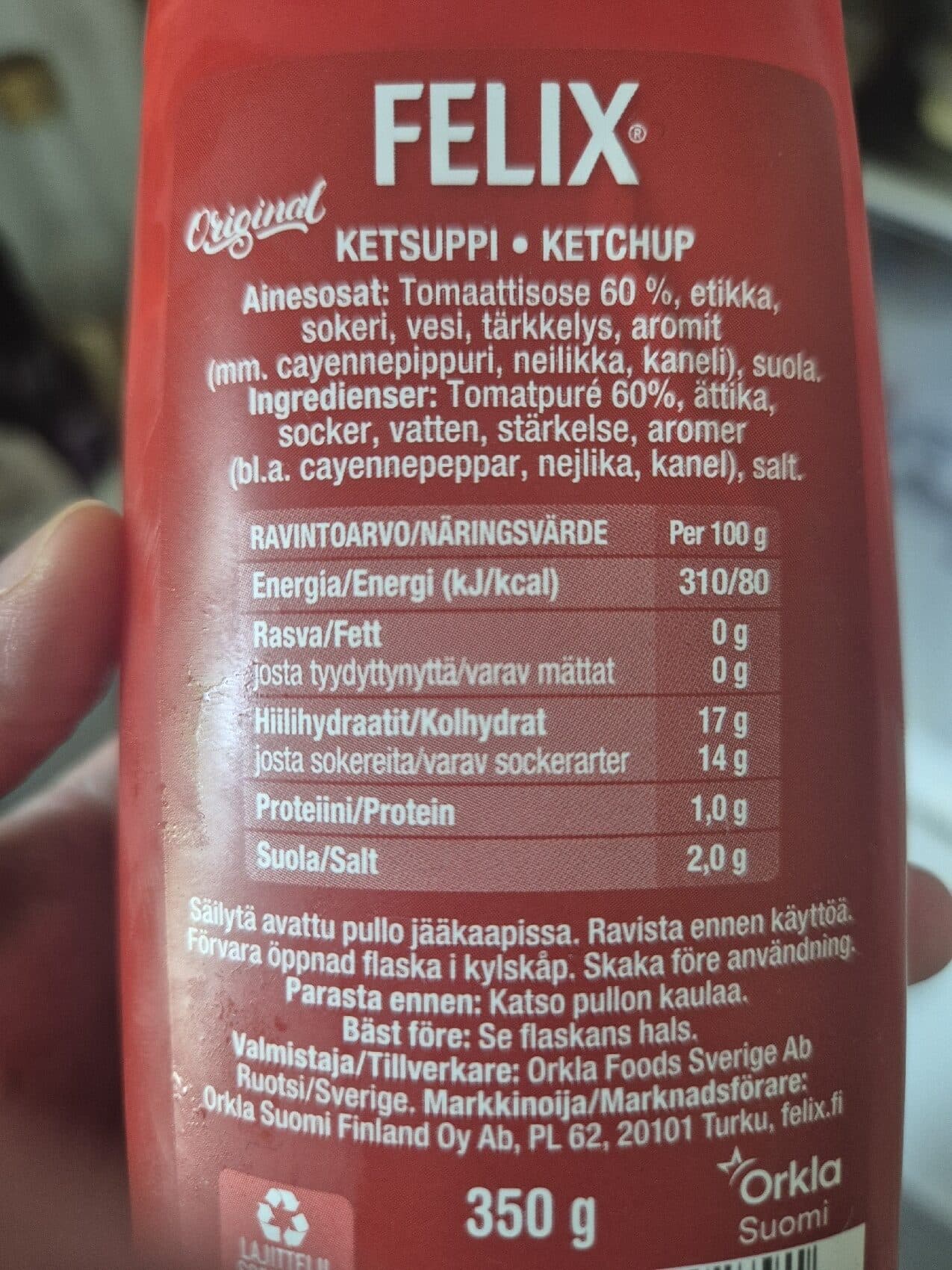 Felix Tomaati Ketchup packshot