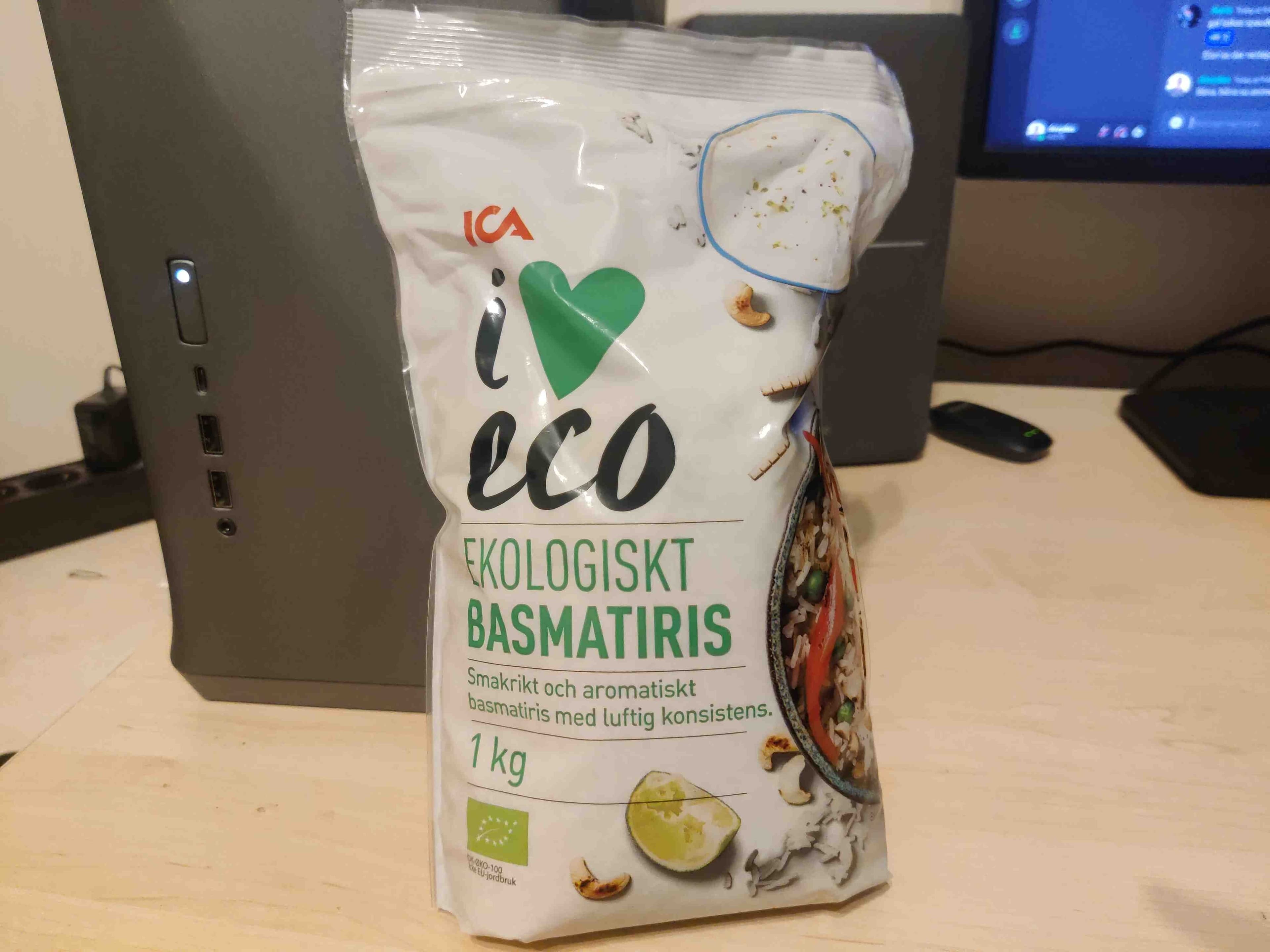 I love eco Ecologiški basmati ryžiai packshot