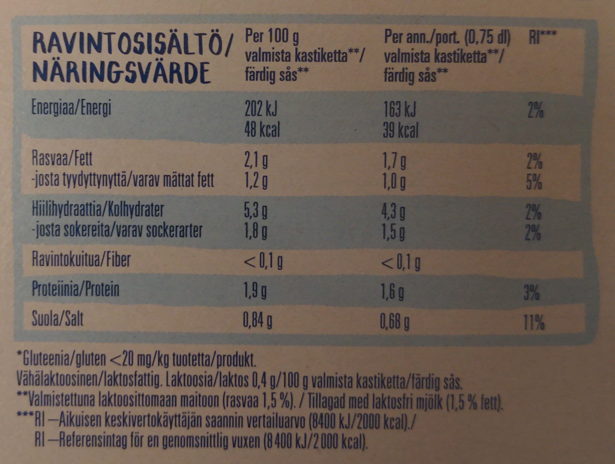 Blå Band Kermakastike packshot