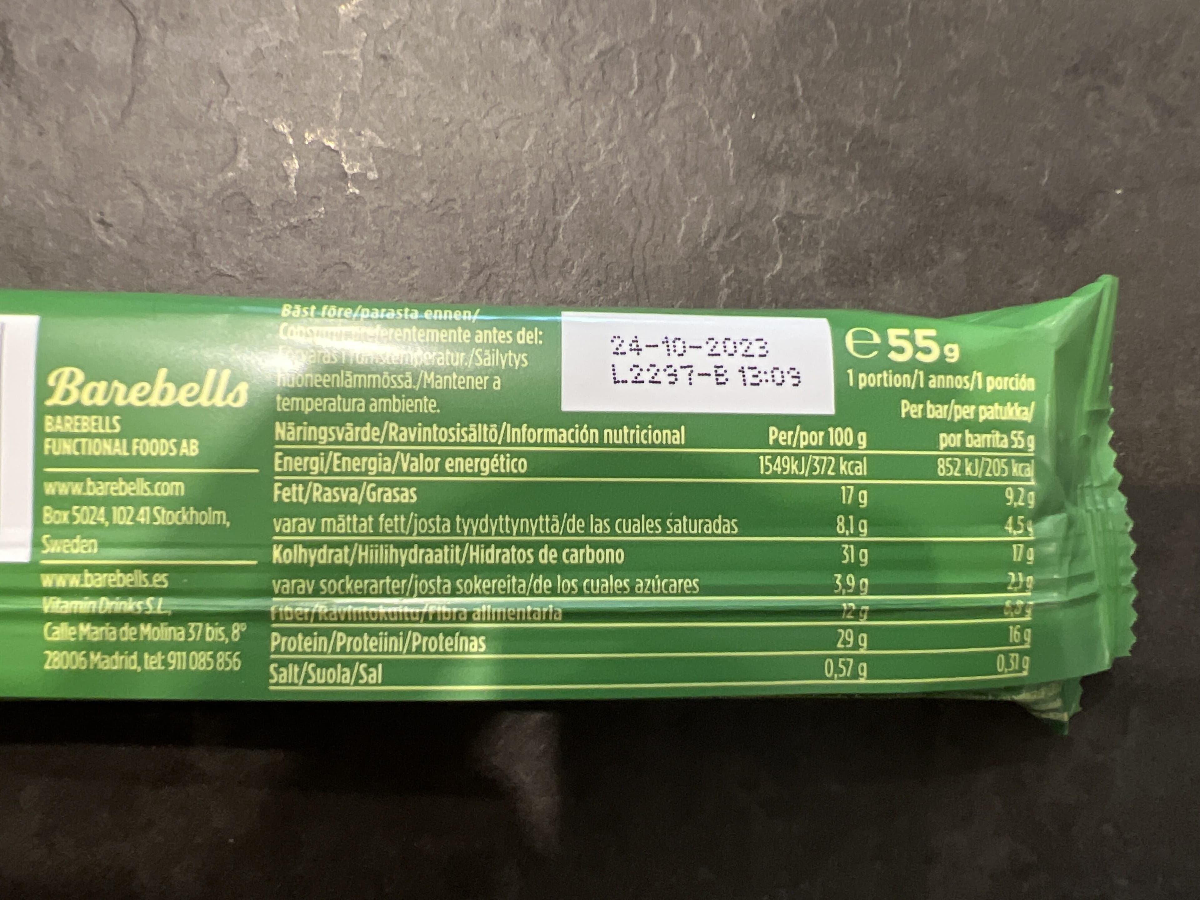 Barebells BANANA DREAM packshot
