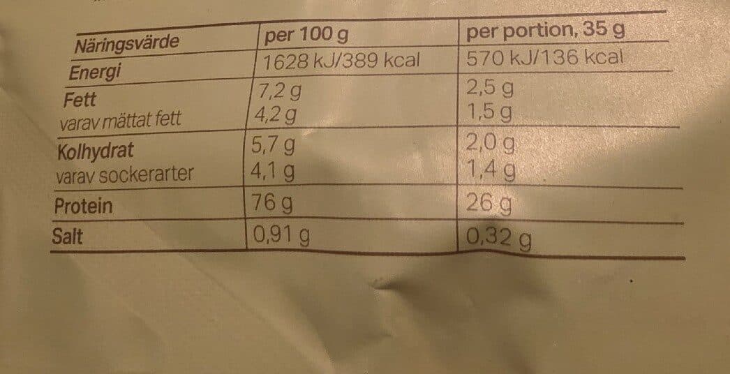 Tyngre Vassle Protein Gammaldags Vanilj packshot