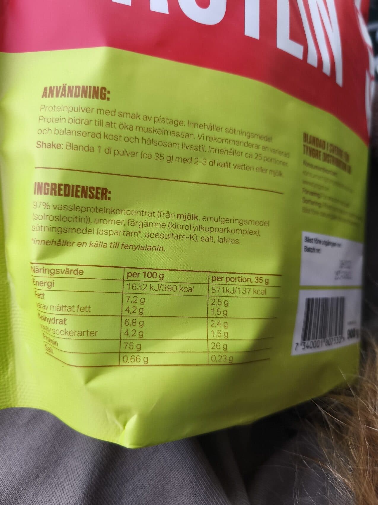 tyngre Vassle Protein Pistage packshot