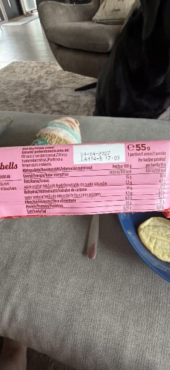 Barebells Raspberry Gelato Soft Protein Bar packshot