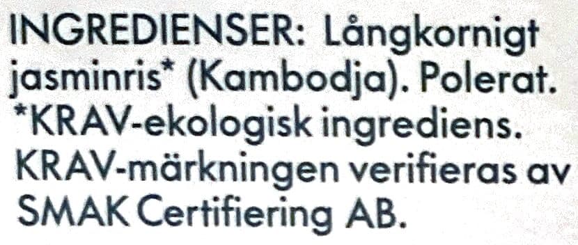 Änglamark Luomu jasmiiniriisi packshot