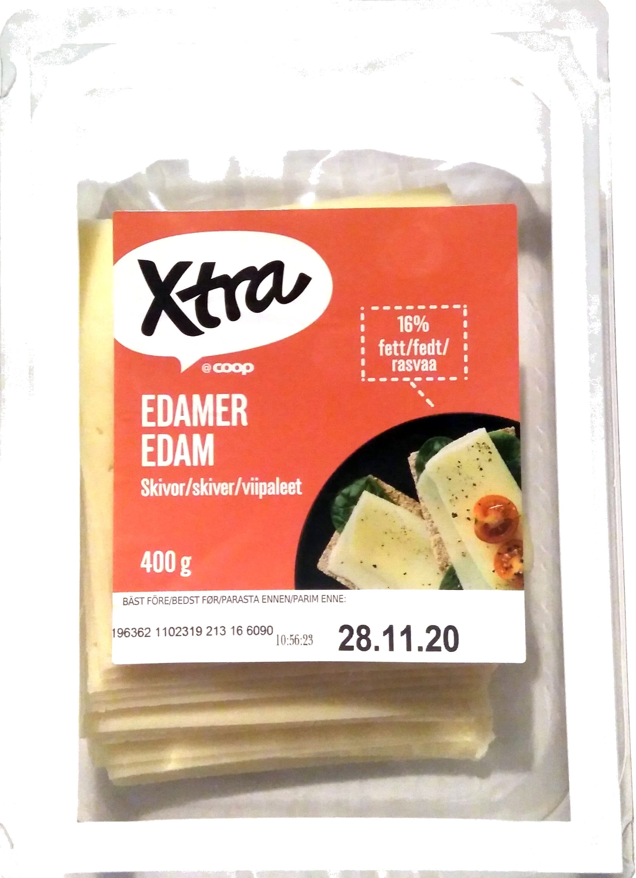 Xtra Edam viipaleet packshot