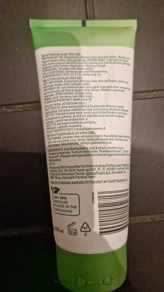 Änglamark Aftersun Aloe Vera gel packshot