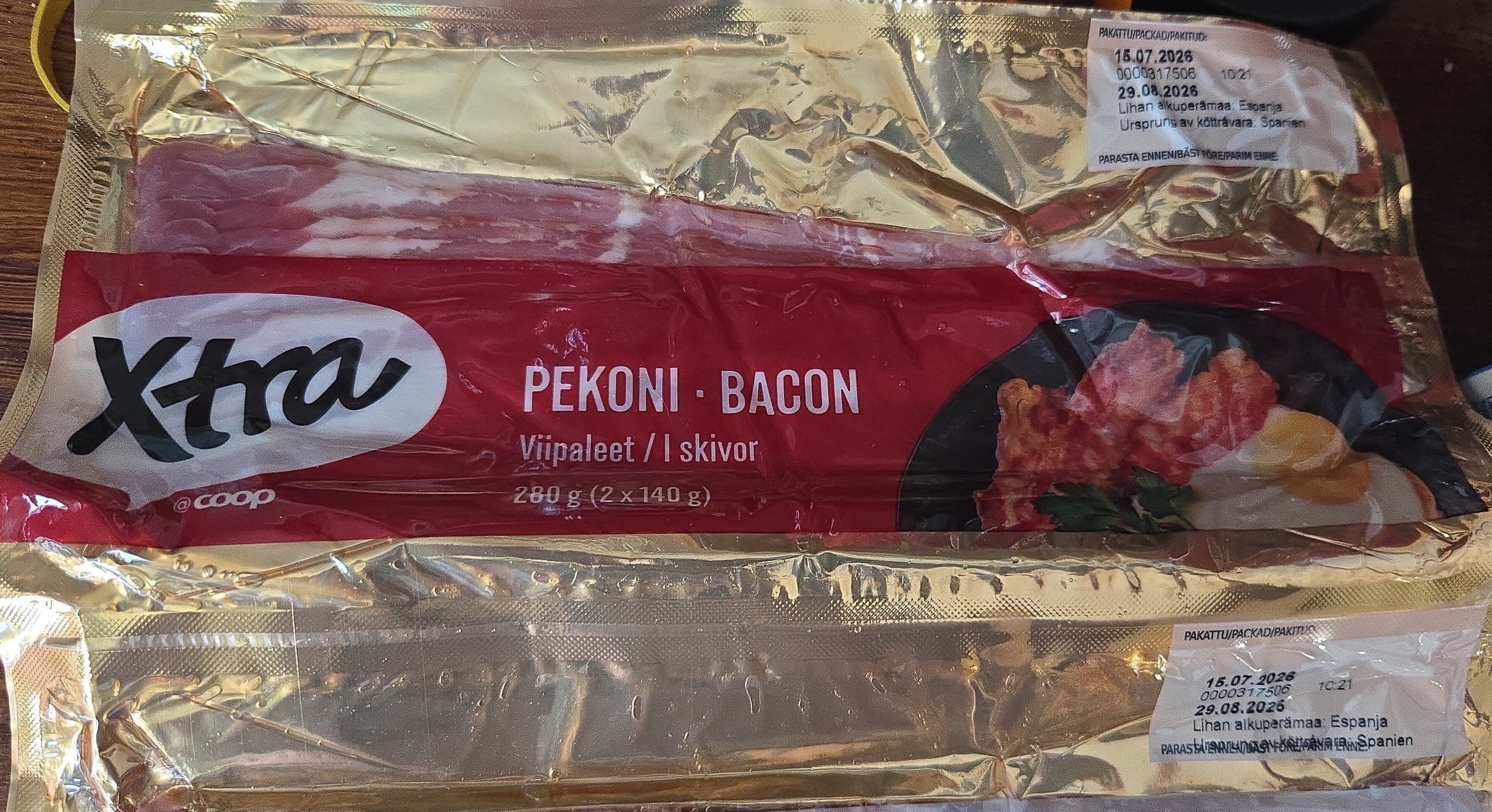 Xtra Pekoni 140g packshot