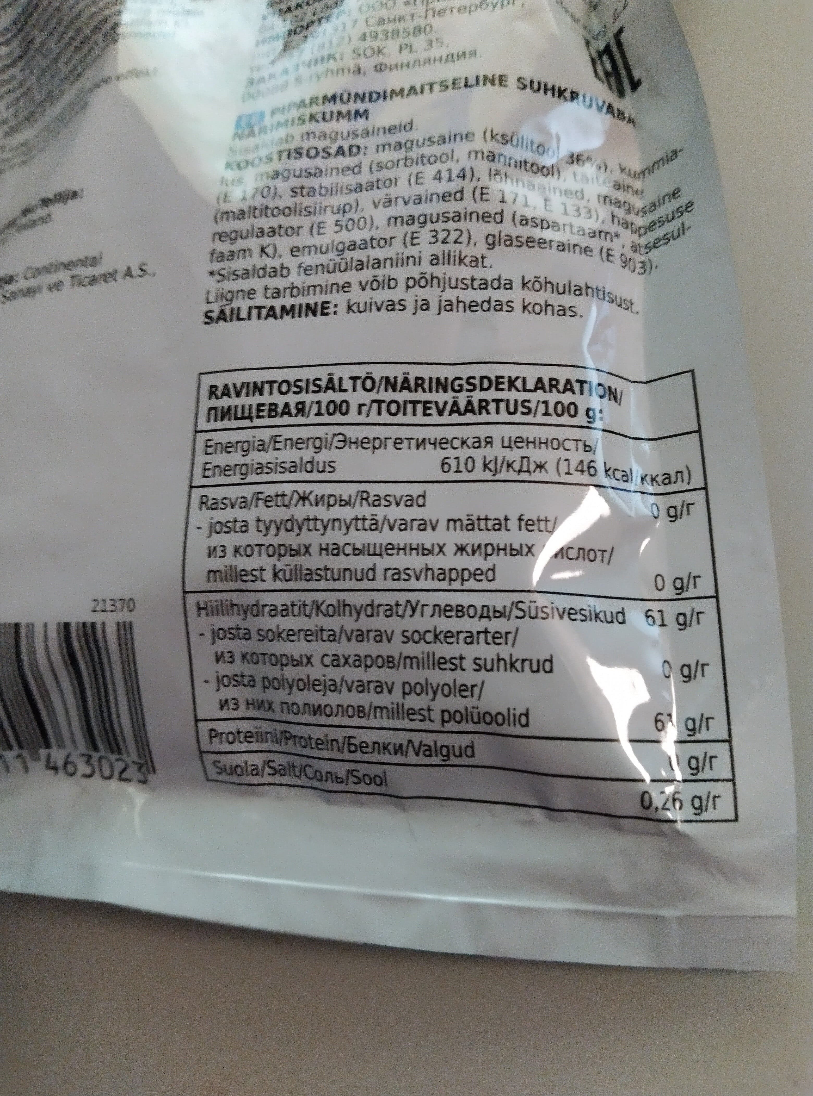 Xtra Purukumi Piparminttu Xylitoli packshot