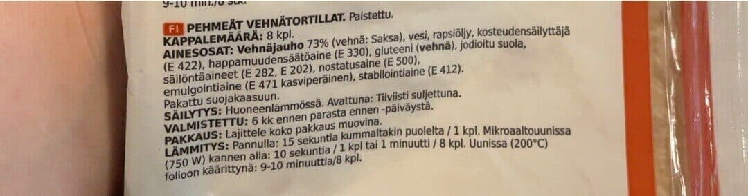 X-tra Mjuka vetetortillas packshot