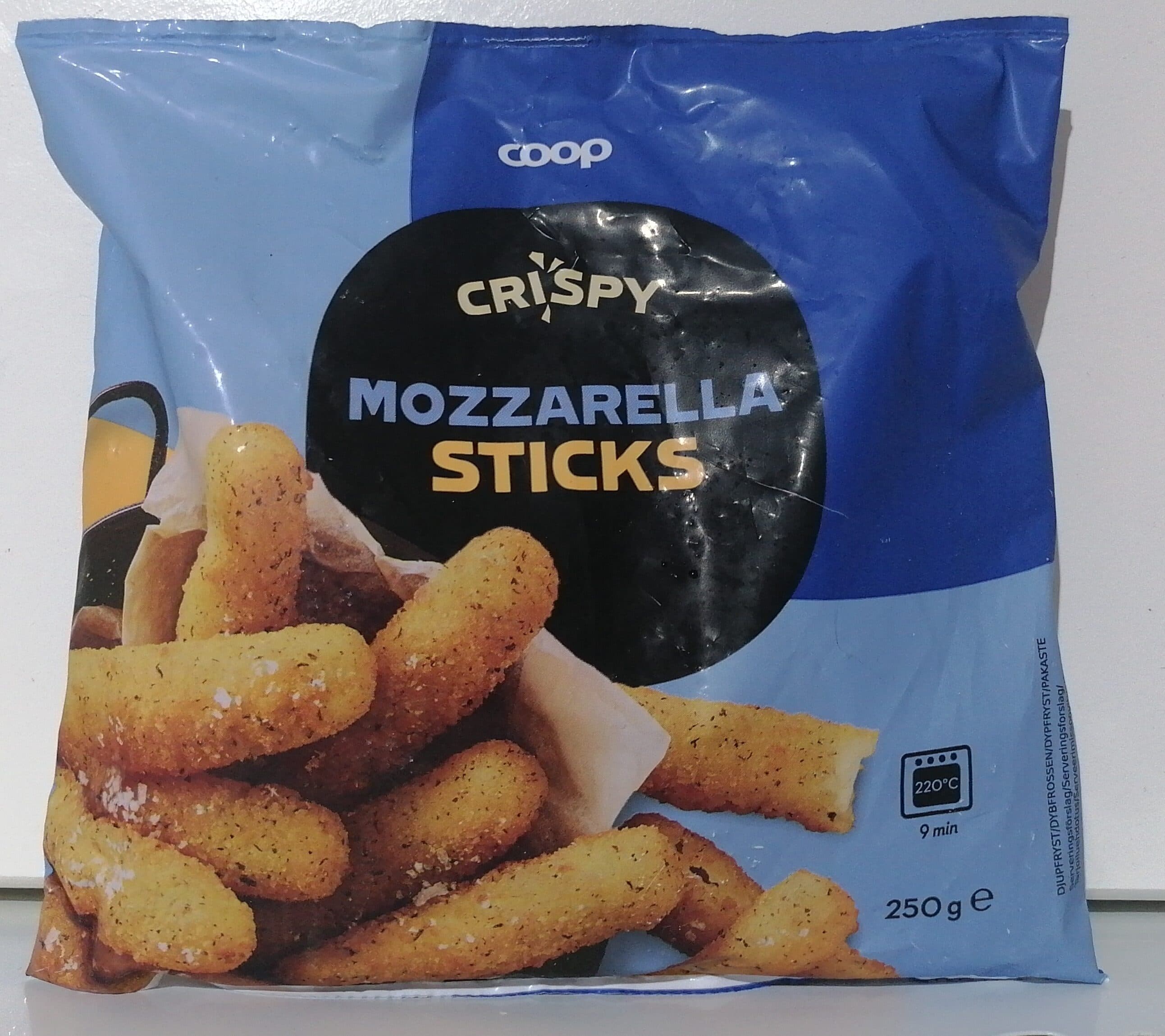 Coop Mozarella Sticks packshot
