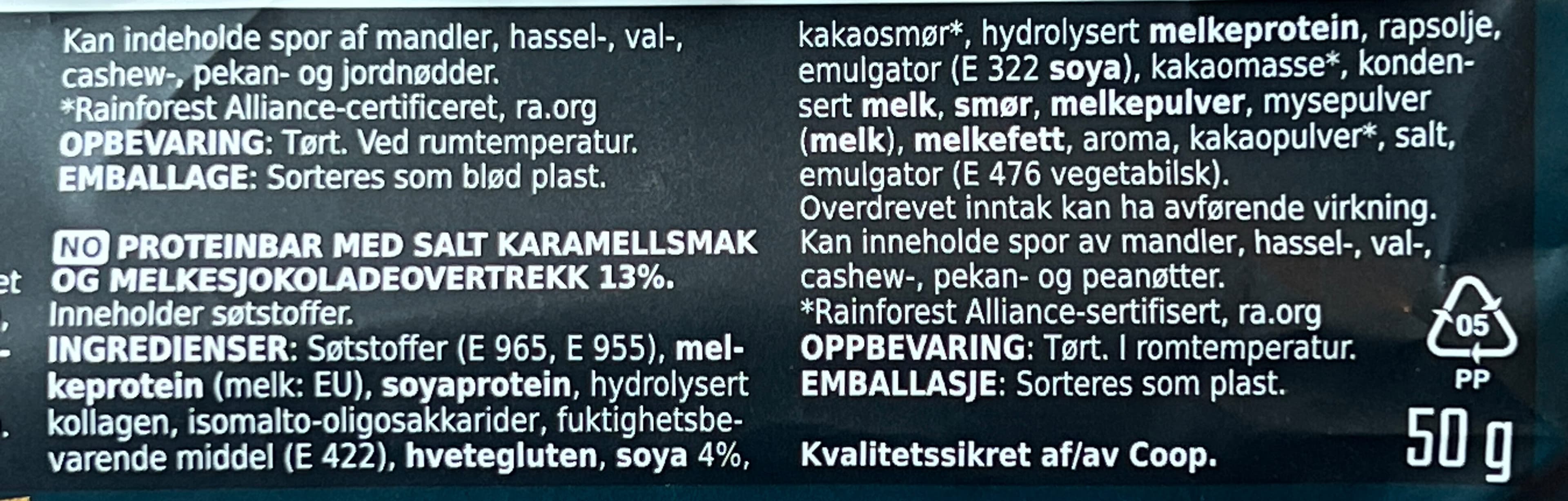 coop Proteinbar, salt karamell packshot