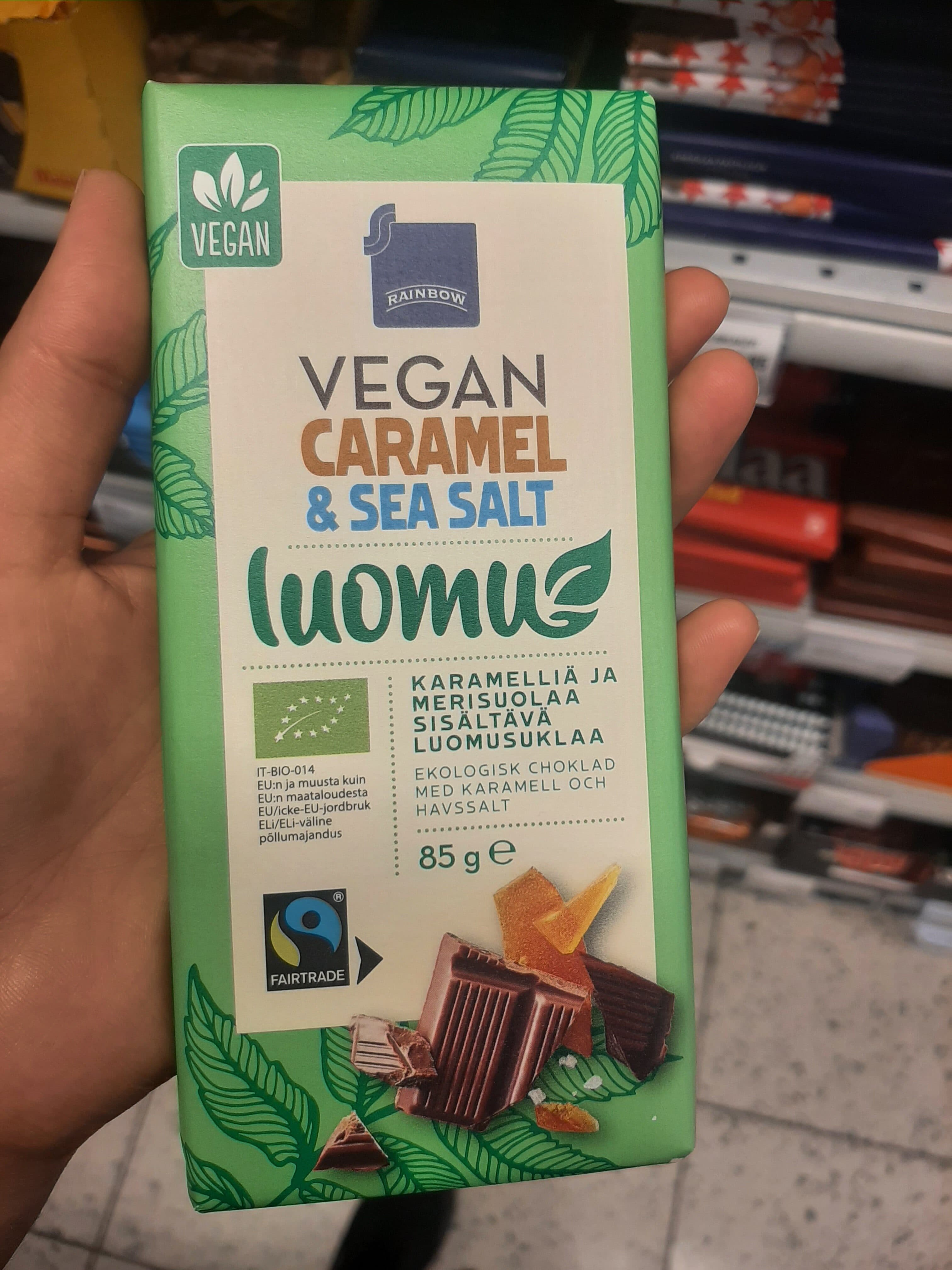 Rainbow Vegan caramel & sea salt packshot