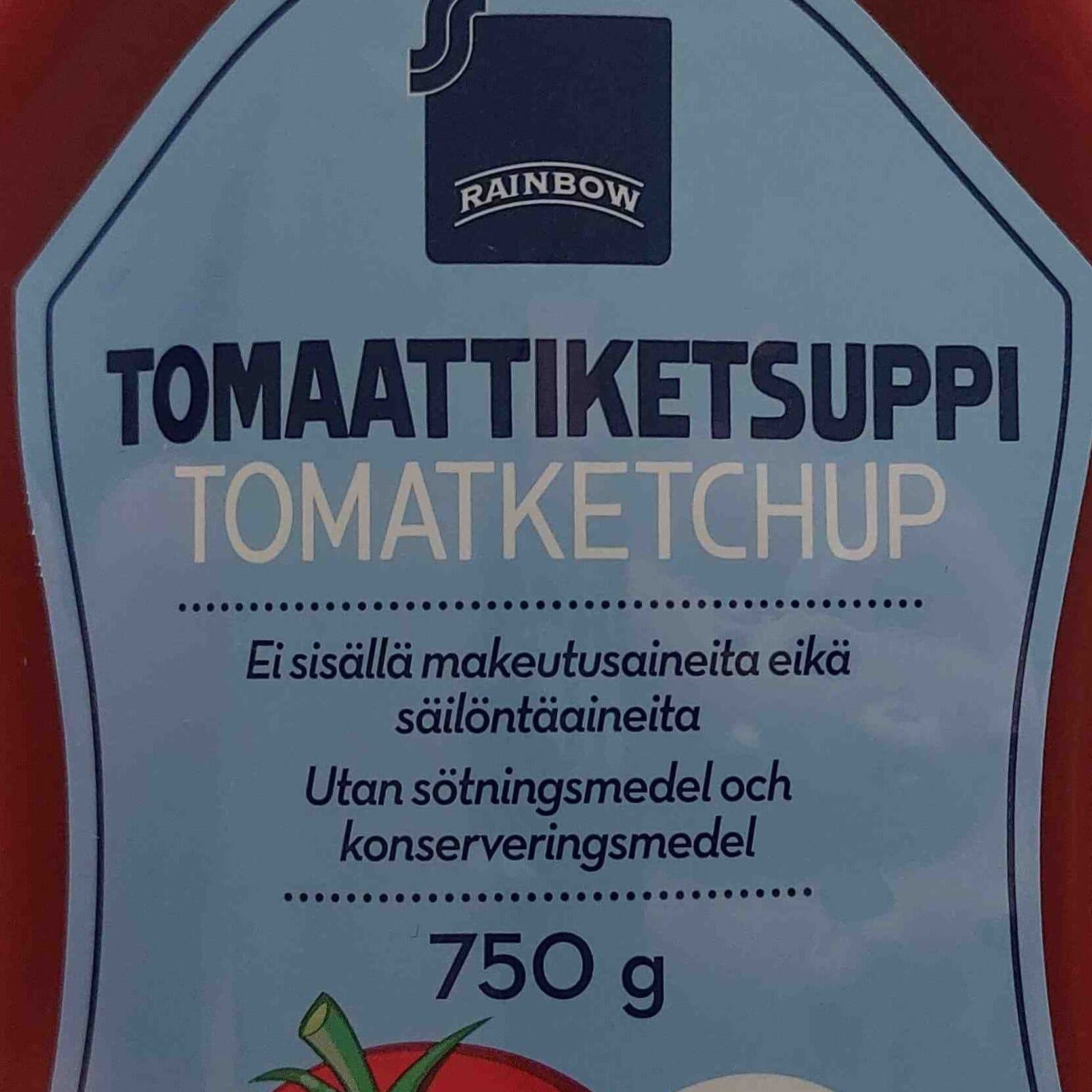 Rainbow Tomaattiketsuppi vähemmän sokeria ja suolaa packshot