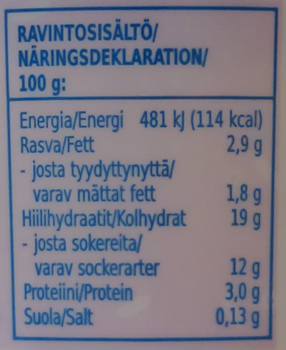 Rainbow Riisivälipala mustikka packshot
