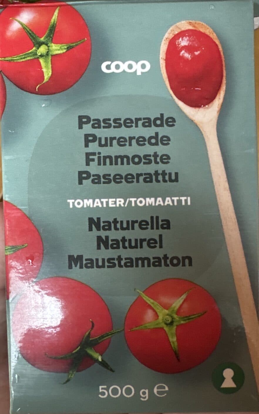 Coop Paseerattu tomaatti maustamaton packshot