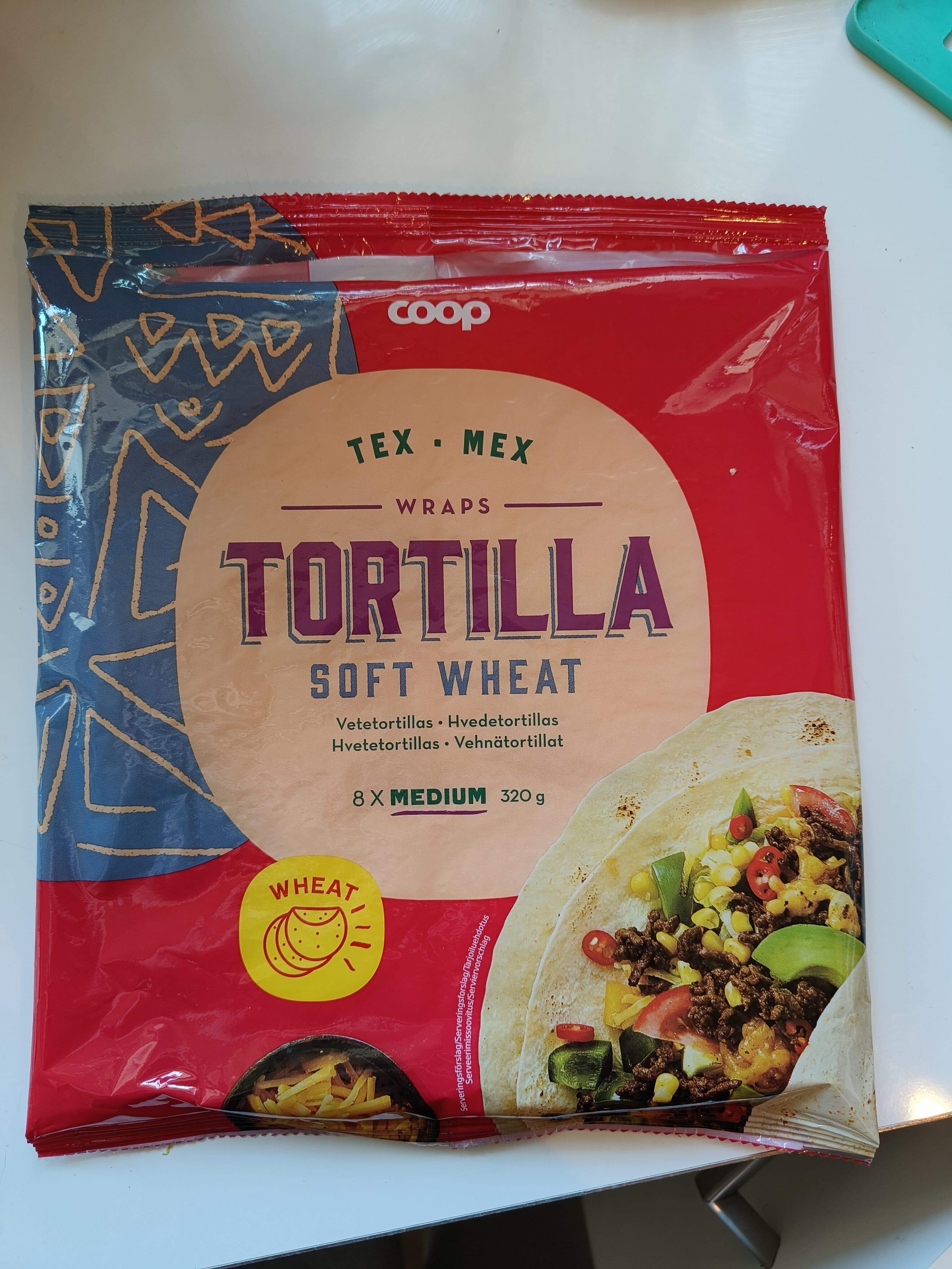 Coop Tortilla Soft Wheat packshot