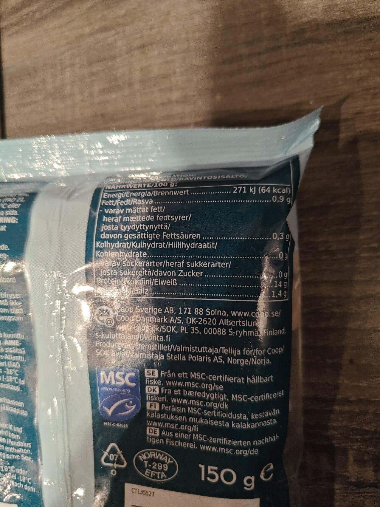 Coop XL Shrimps packshot