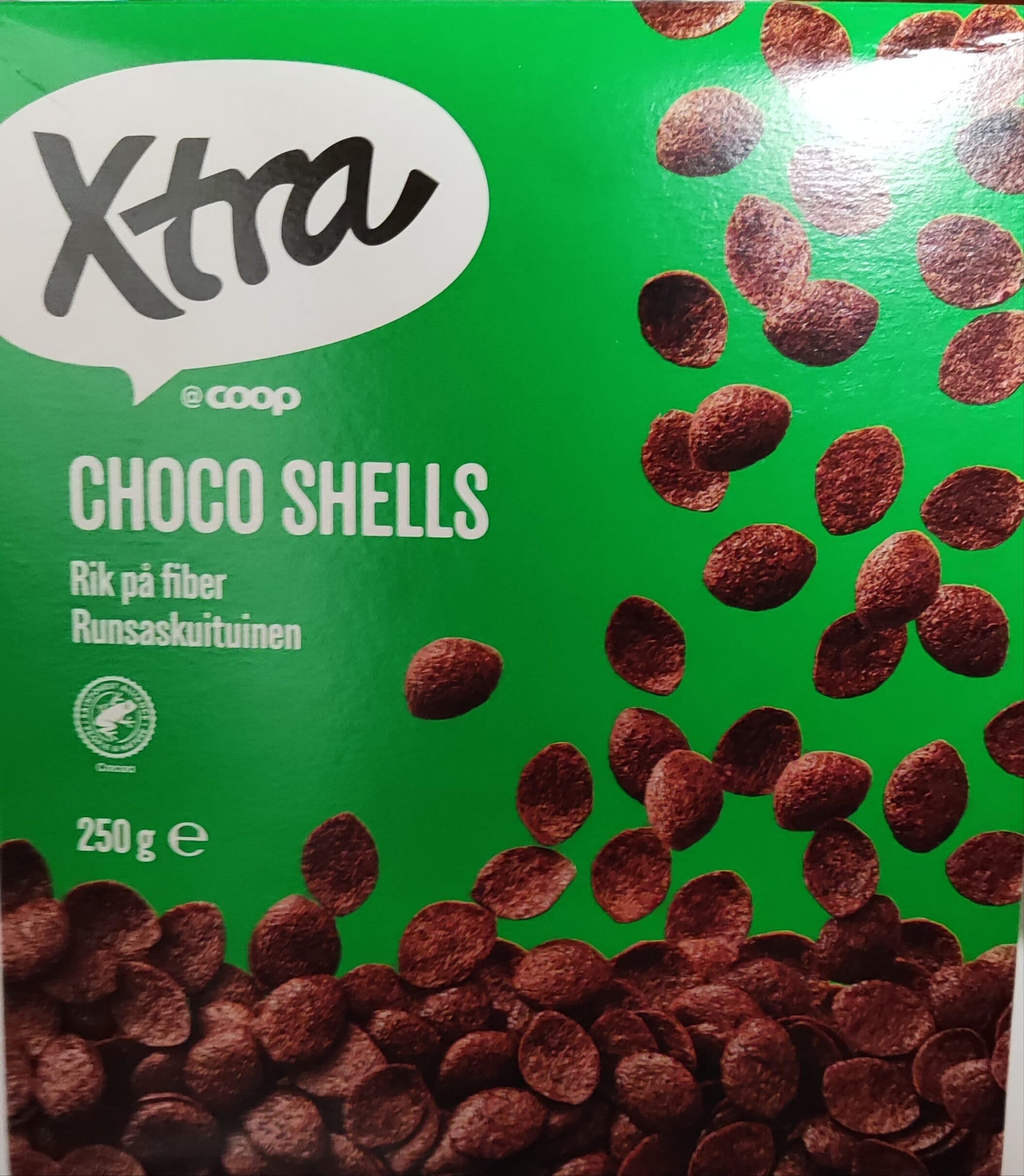 Xtra Choco shells packshot