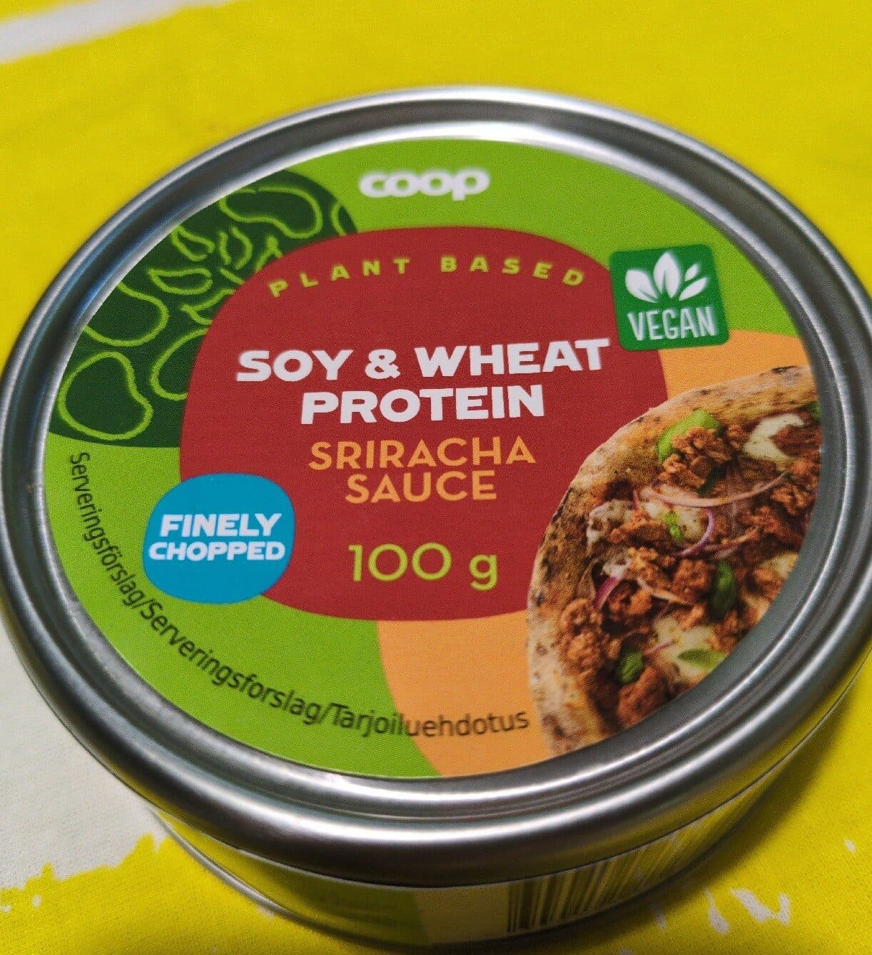 Coop Soy & Wheat Protein in Sriracha Sauce packshot