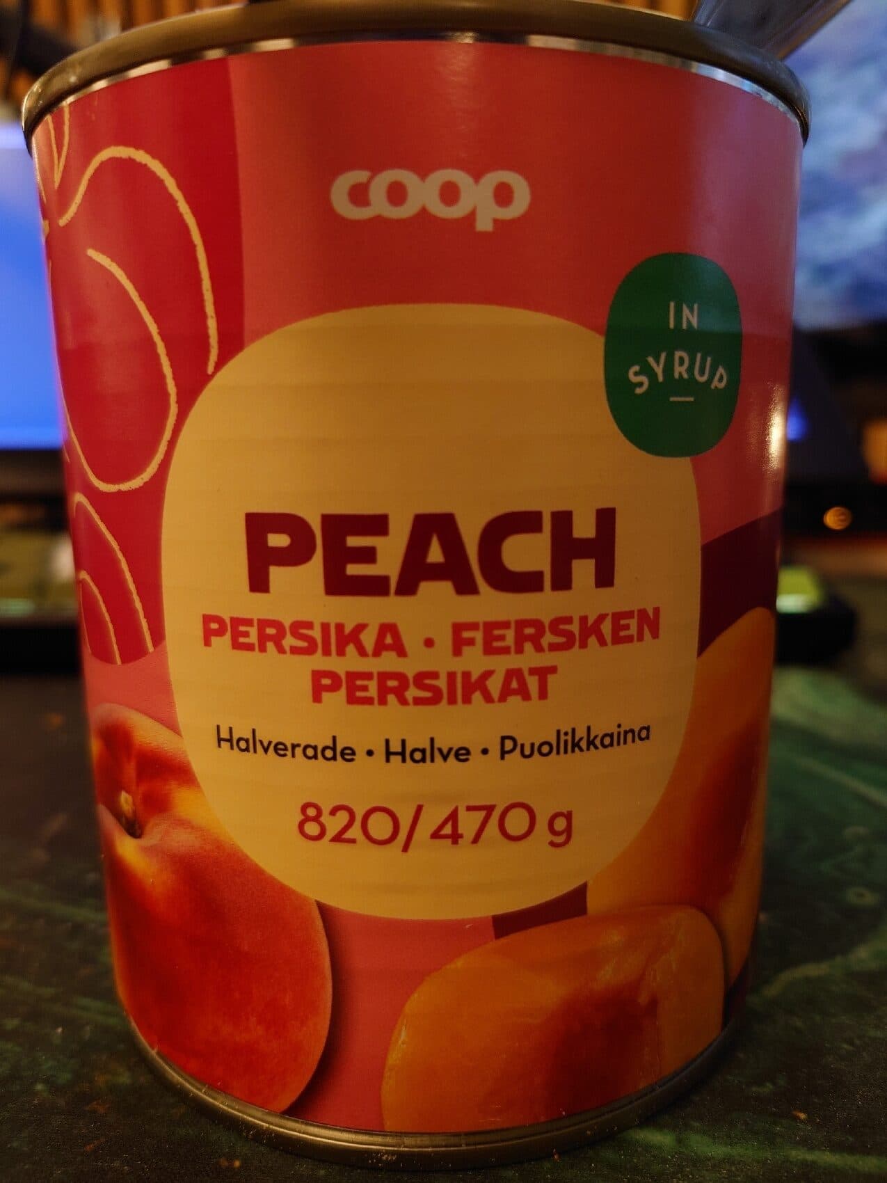 Coop Peach packshot