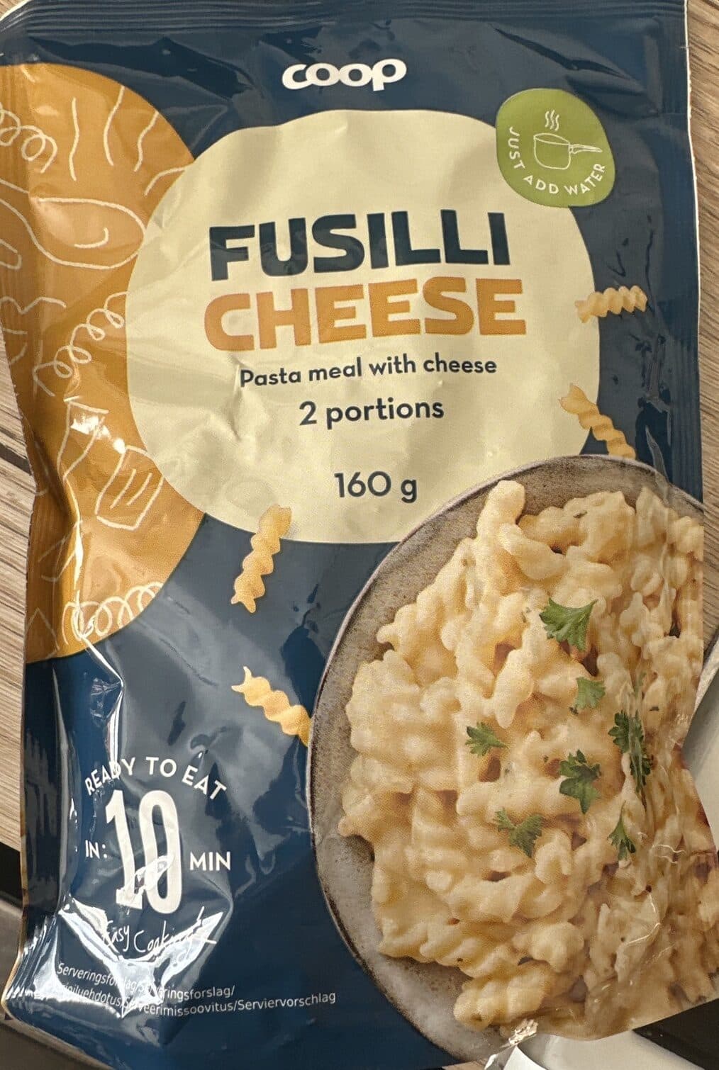 Coop Cheese Fusilli packshot