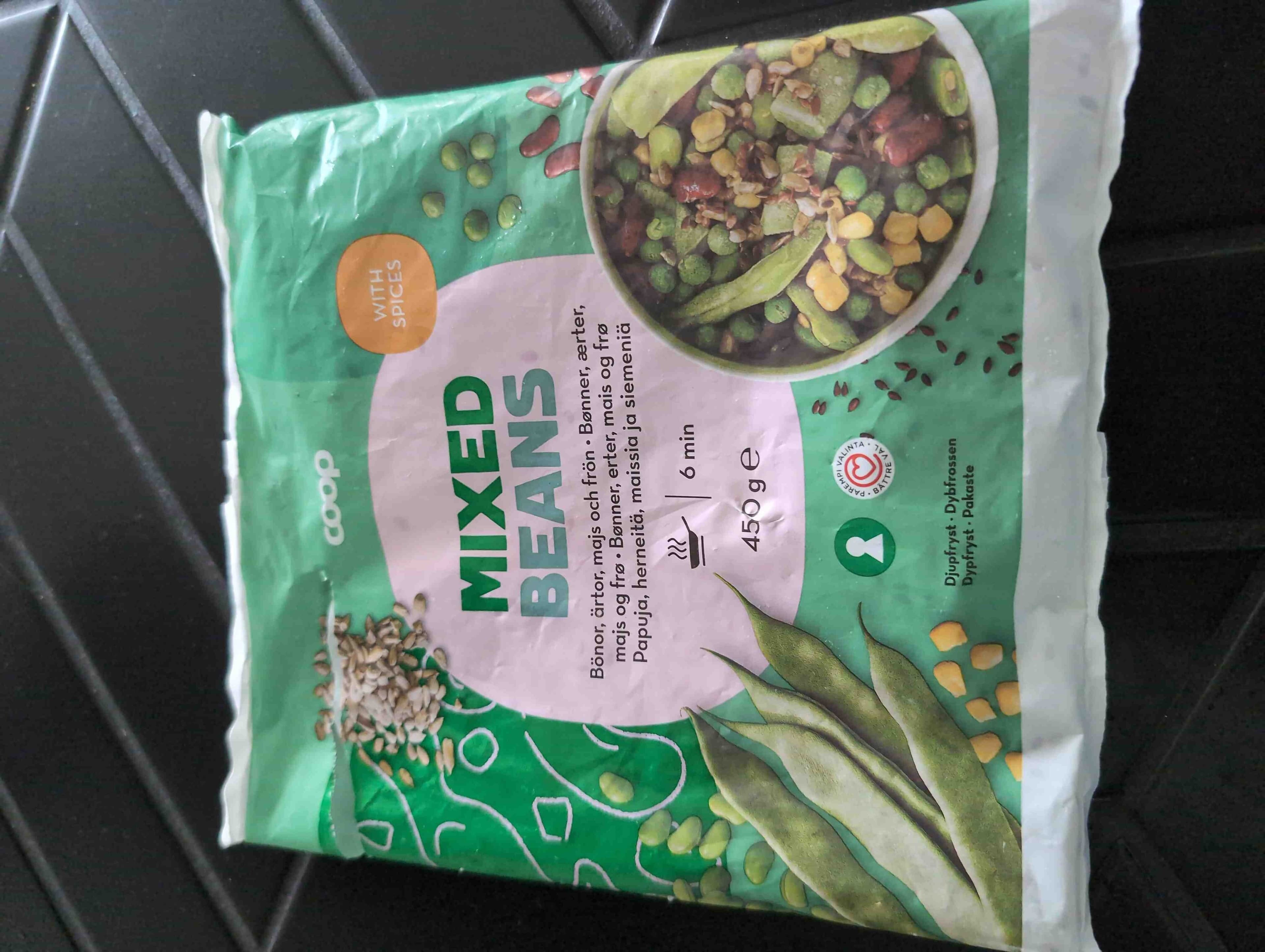 Coop Mixed Beans with spices packshot