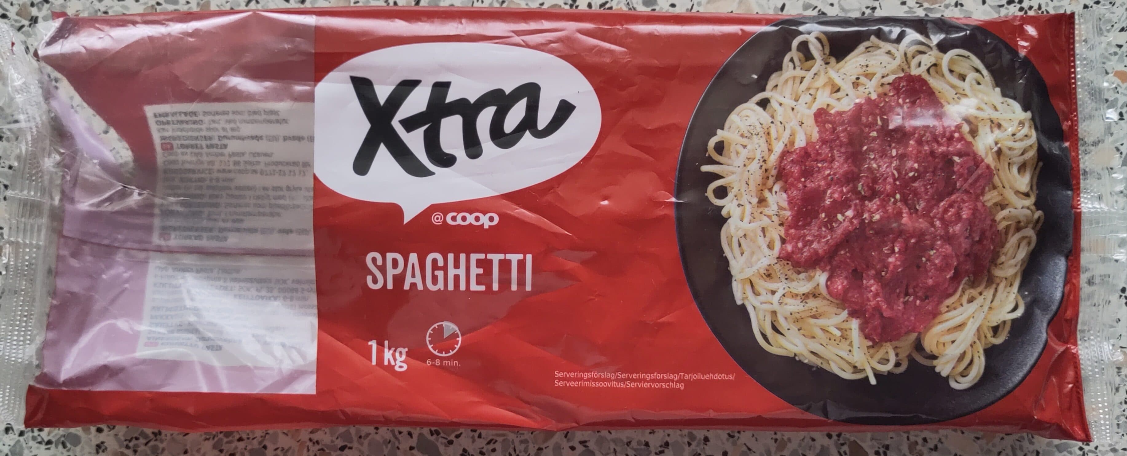 Xtra Spaghetti packshot