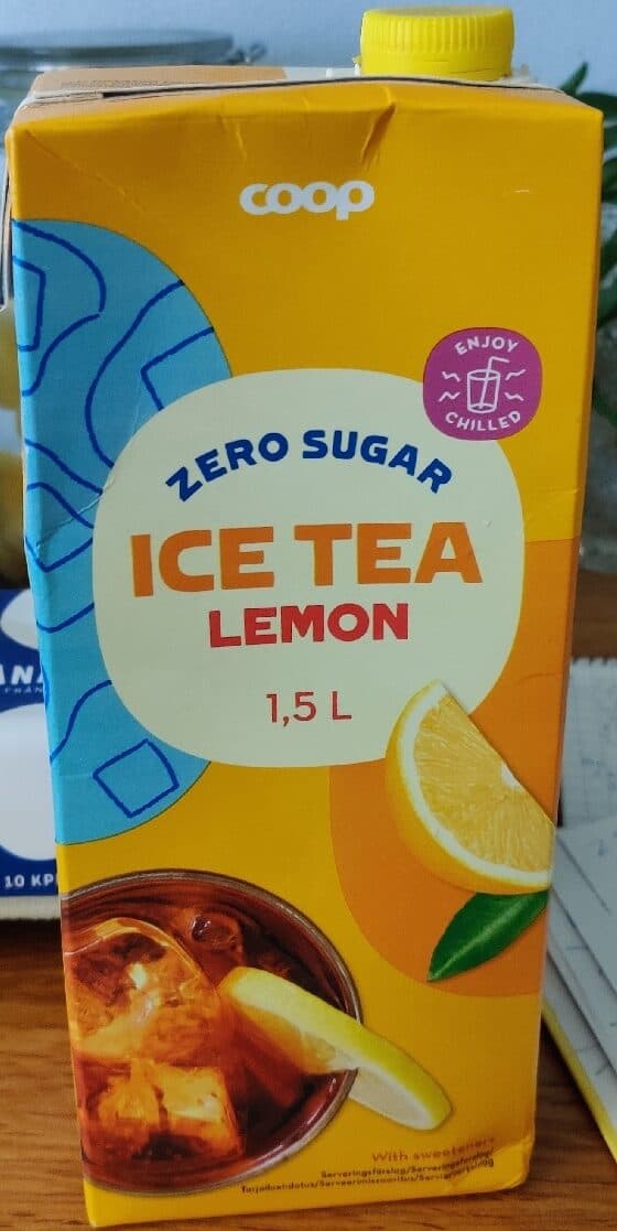 Coop Ice Tea Lemon Zero Sugar packshot