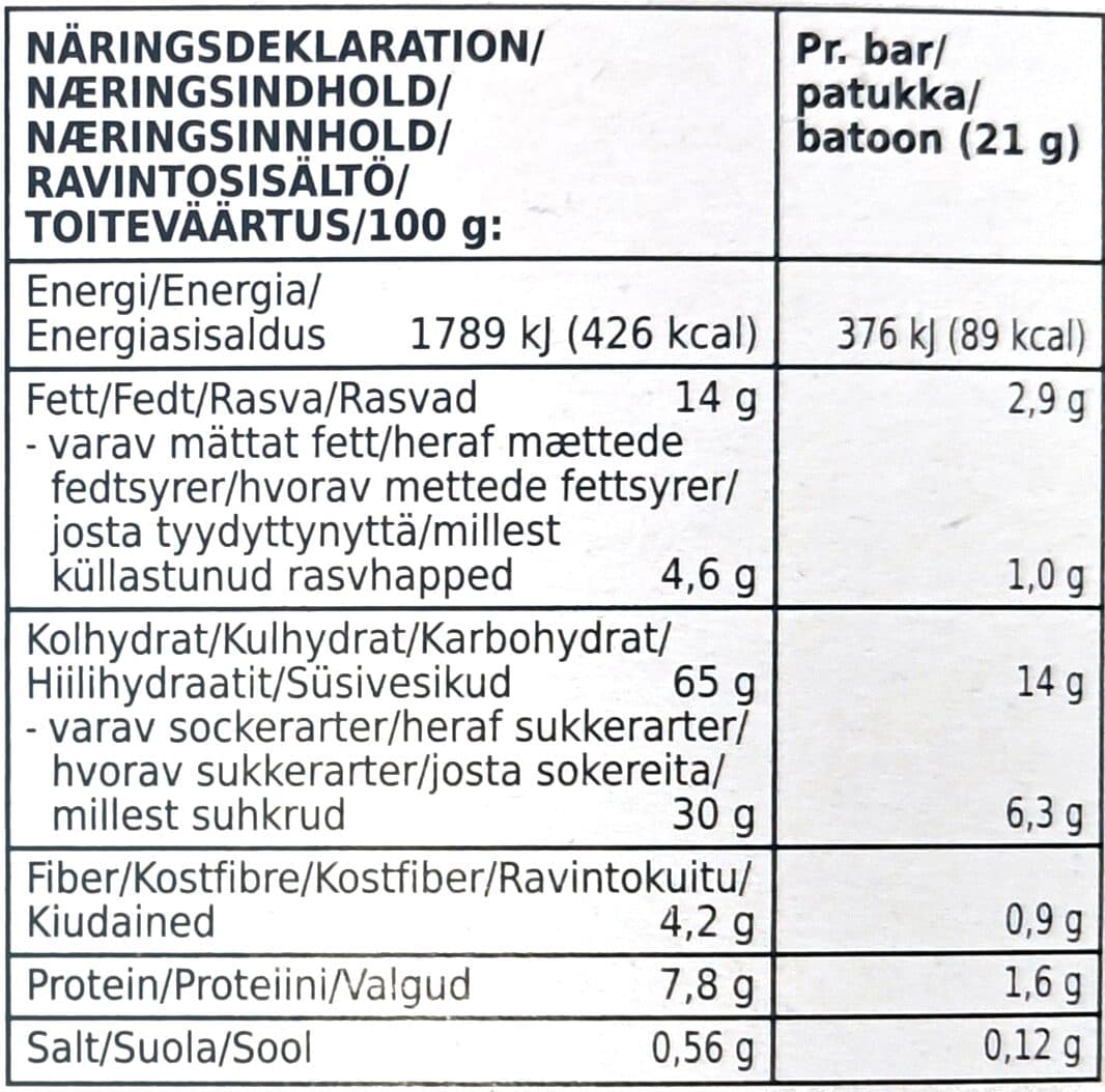 Xtra Müslibar packshot