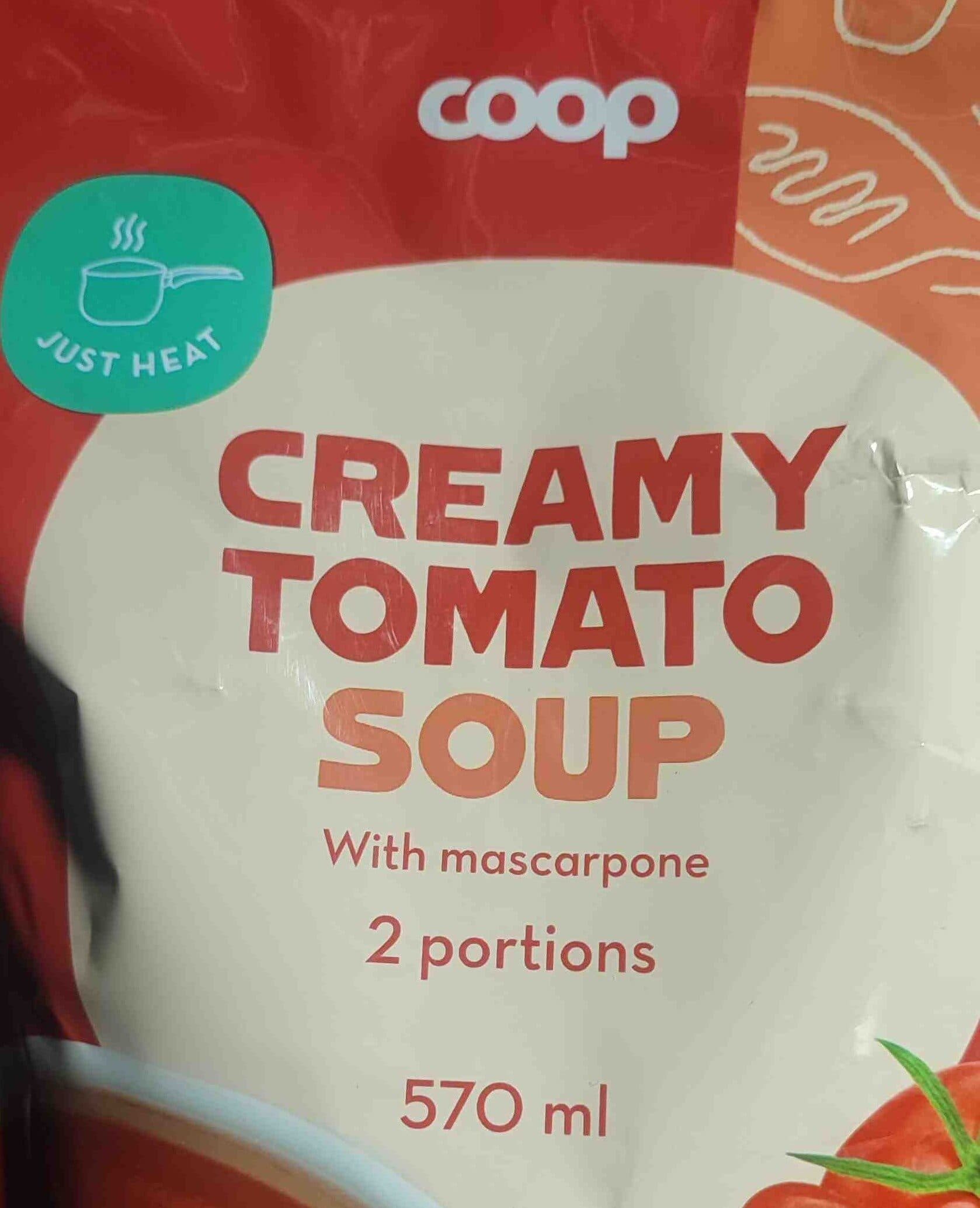 COOP Creamy tomato soup packshot